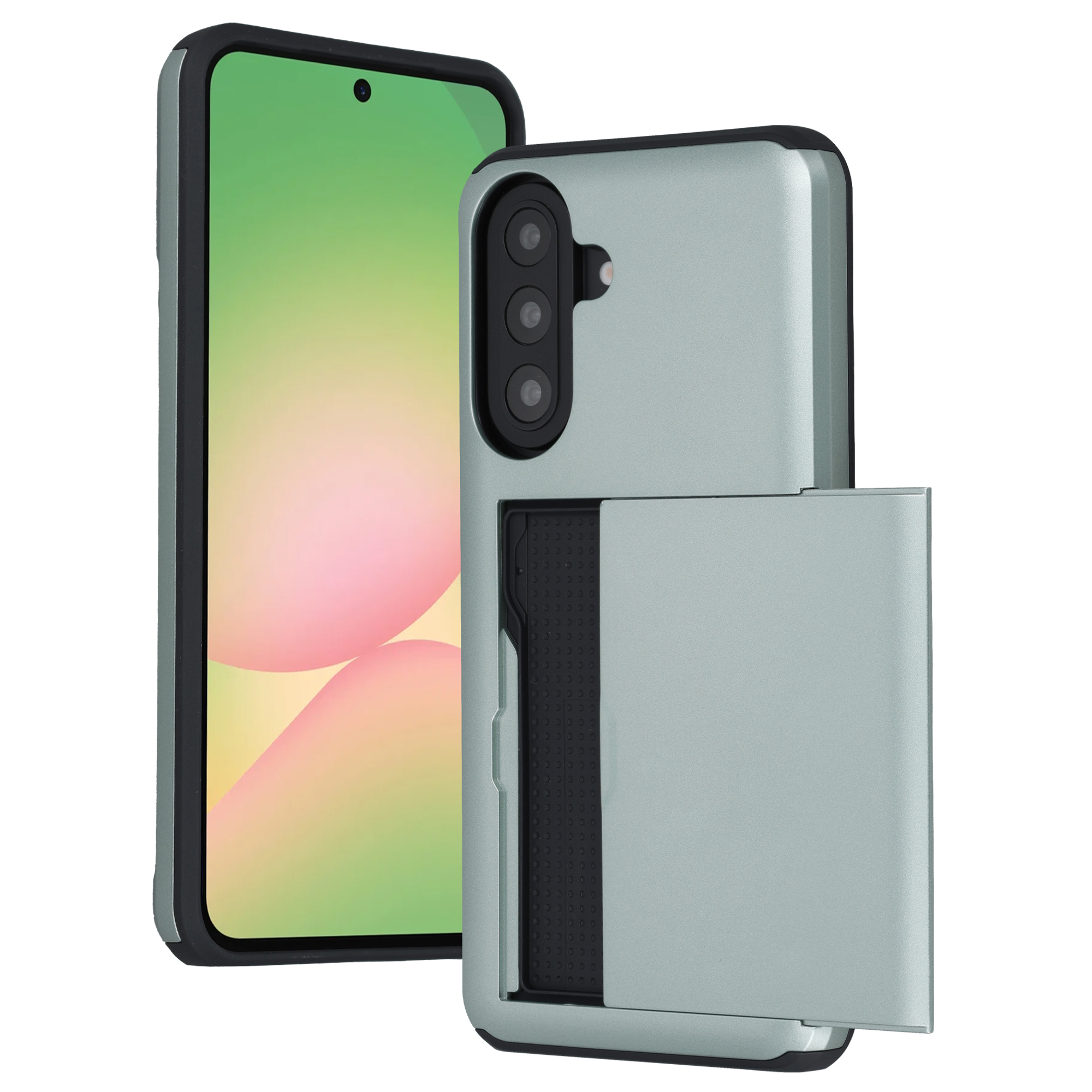 imoshion Backcover mit Kartenfach für das Samsung Galaxy A57 (5G) - Grün