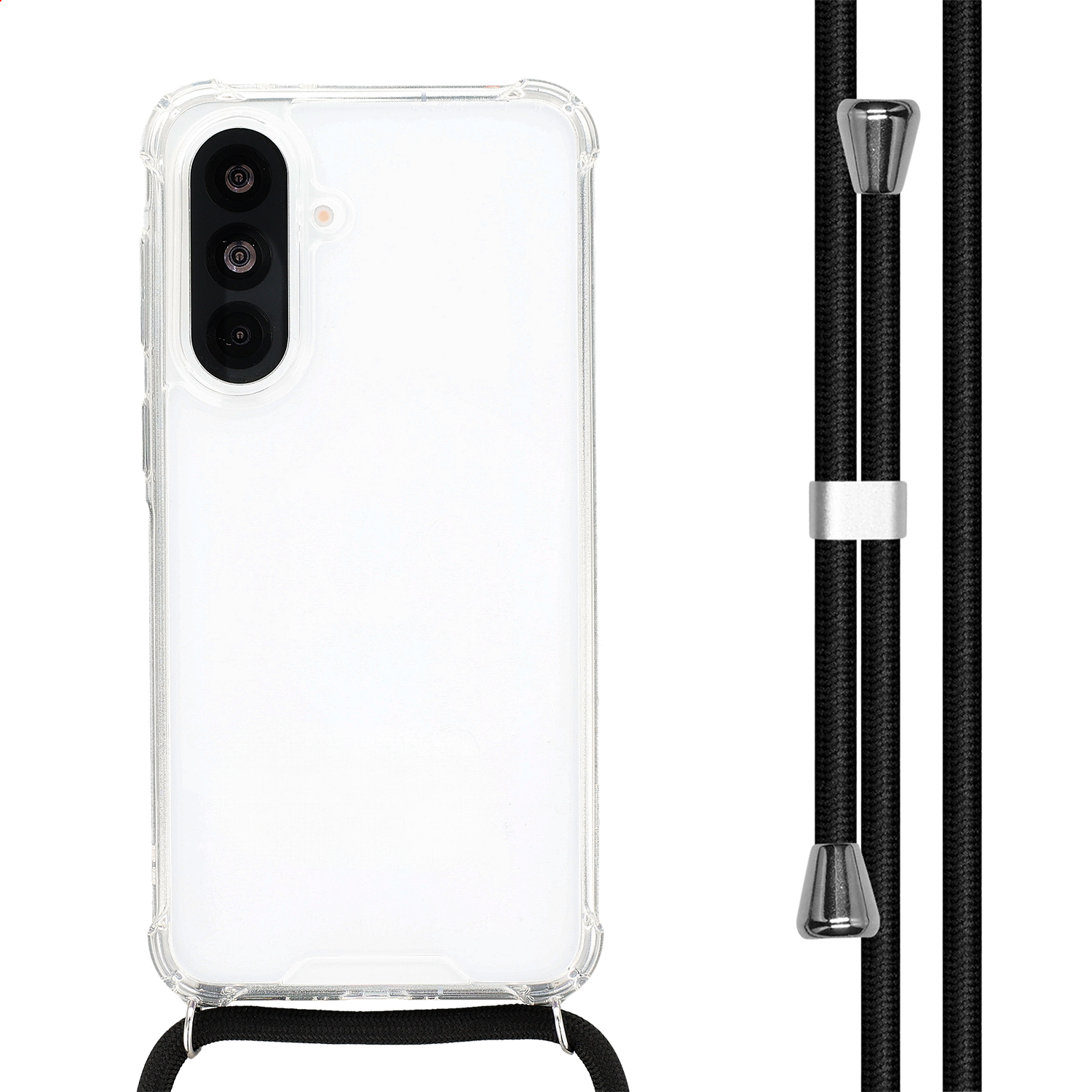 imoshion Transparentes Backcover mit Band für das Samsung Galaxy A37 (5G) - Schwarz