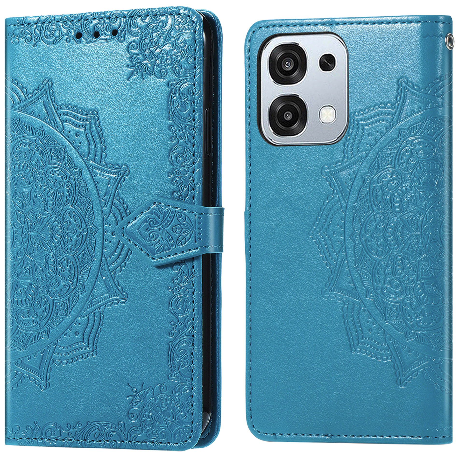 imoshion Mandala Klapphülle für das Oppo A6 Pro (5G) - Türkis