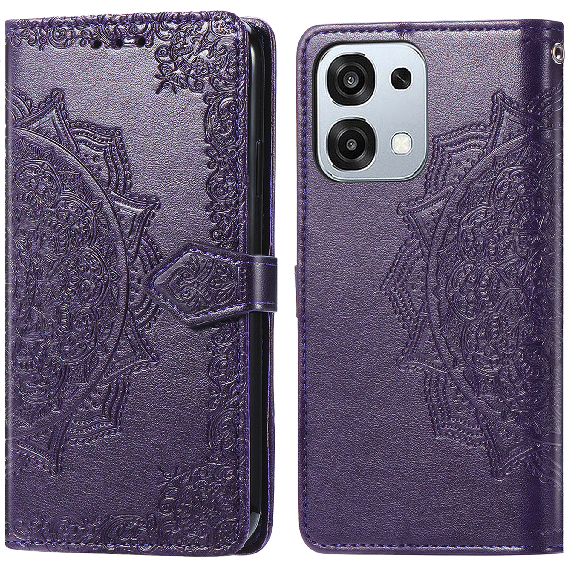 imoshion Mandala Klapphülle für das Oppo A6 Pro (5G) - Violett