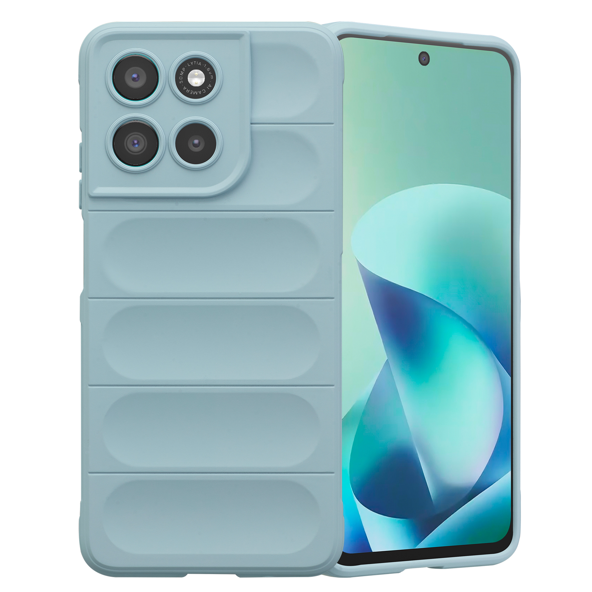 imoshion EasyGrip Backcover für das Motorola Moto G57 Power - Hellblau