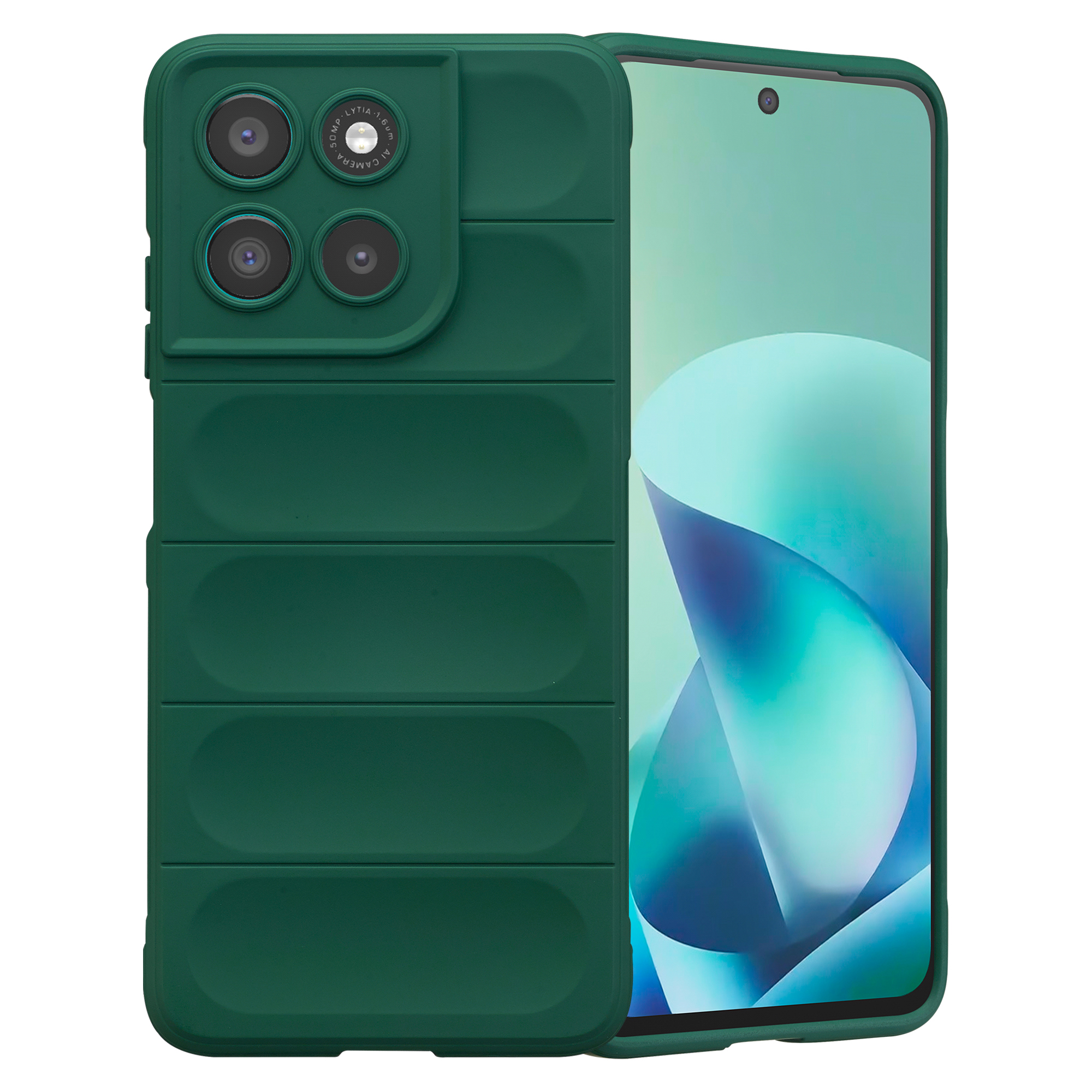 imoshion EasyGrip Backcover für das Motorola Moto G57 Power - Dunkelgrün
