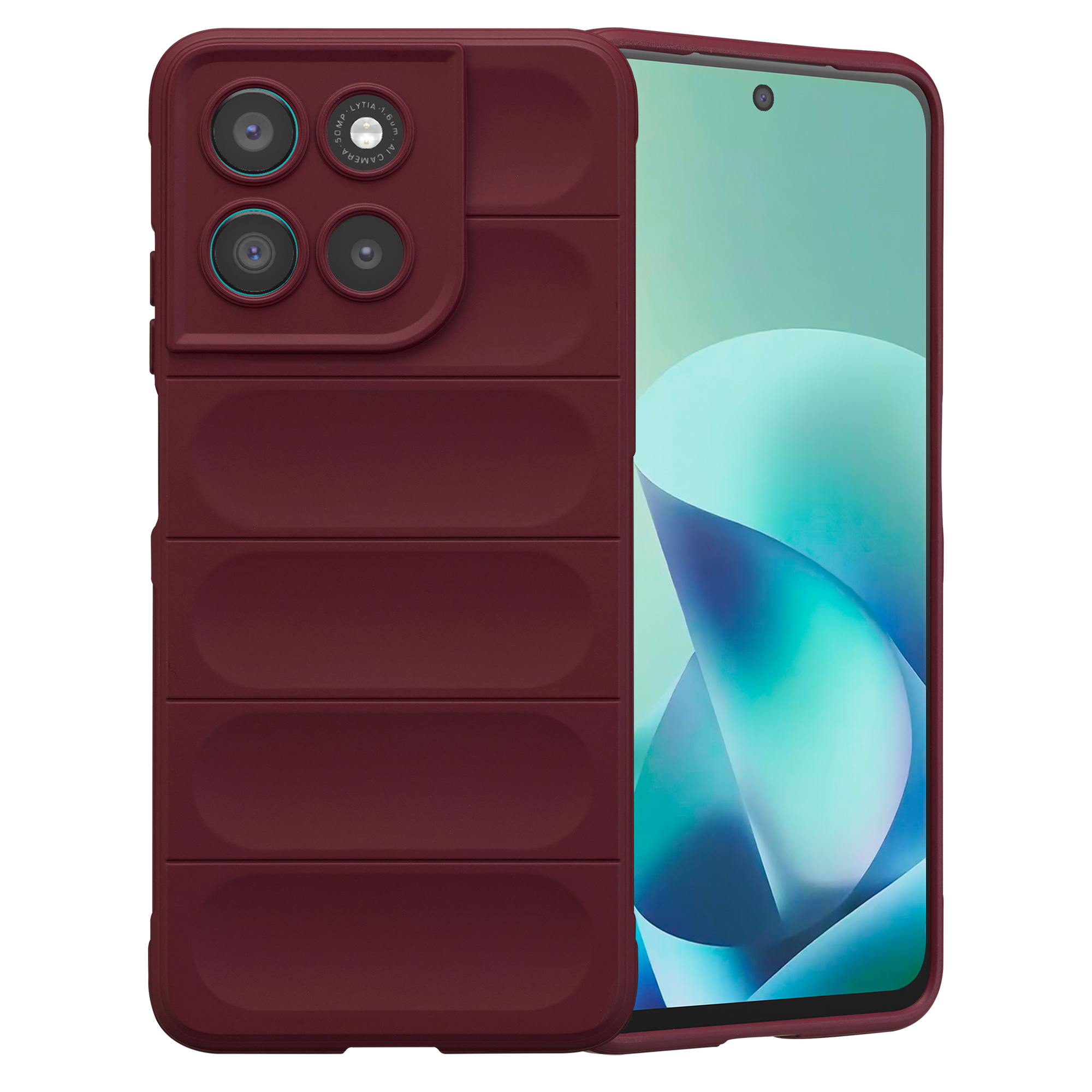 imoshion EasyGrip Backcover für das Motorola Moto G57 Power - Aubergine