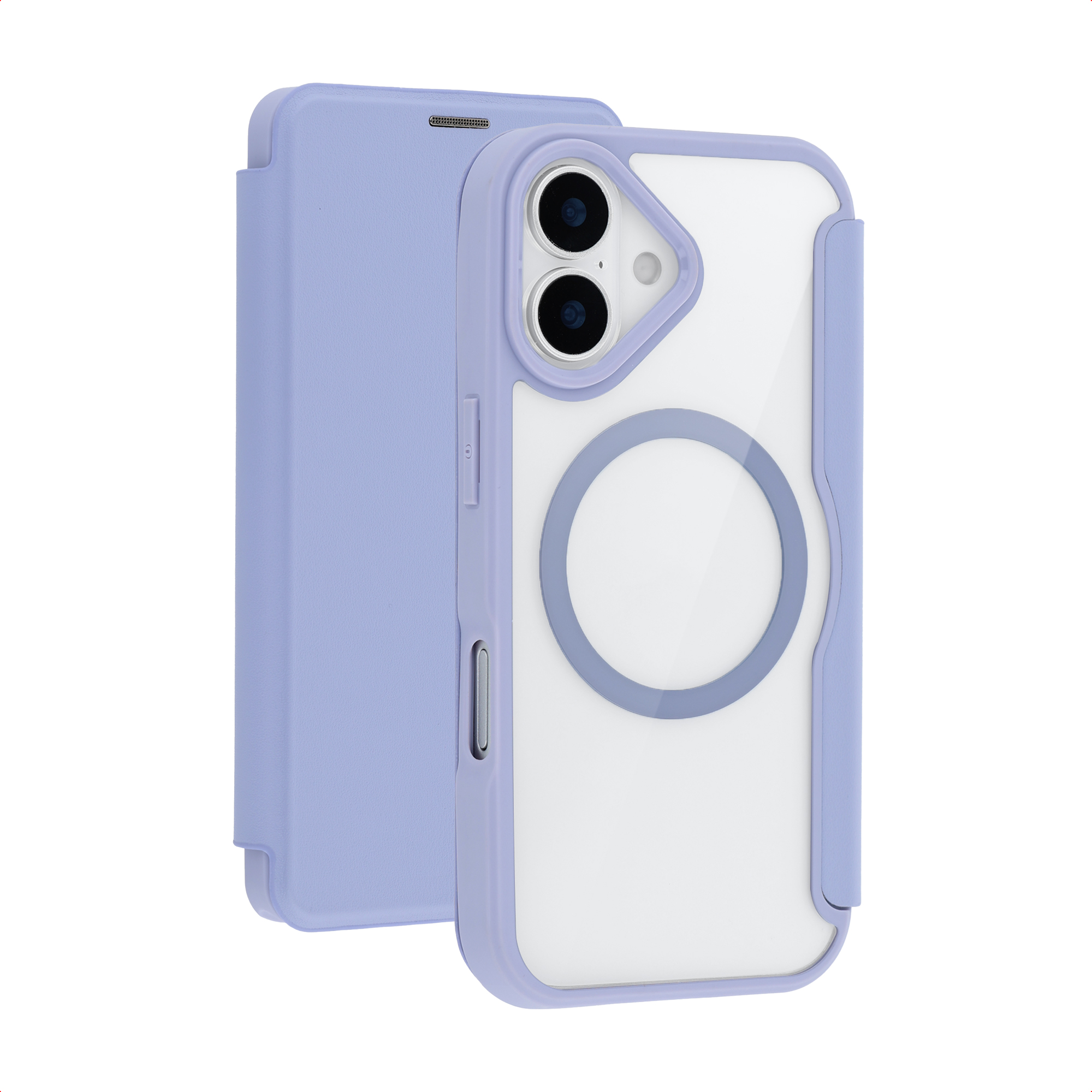 imoshion Transparente Bookcase mit MagSafe für das Apple iPhone 17 - Lila
