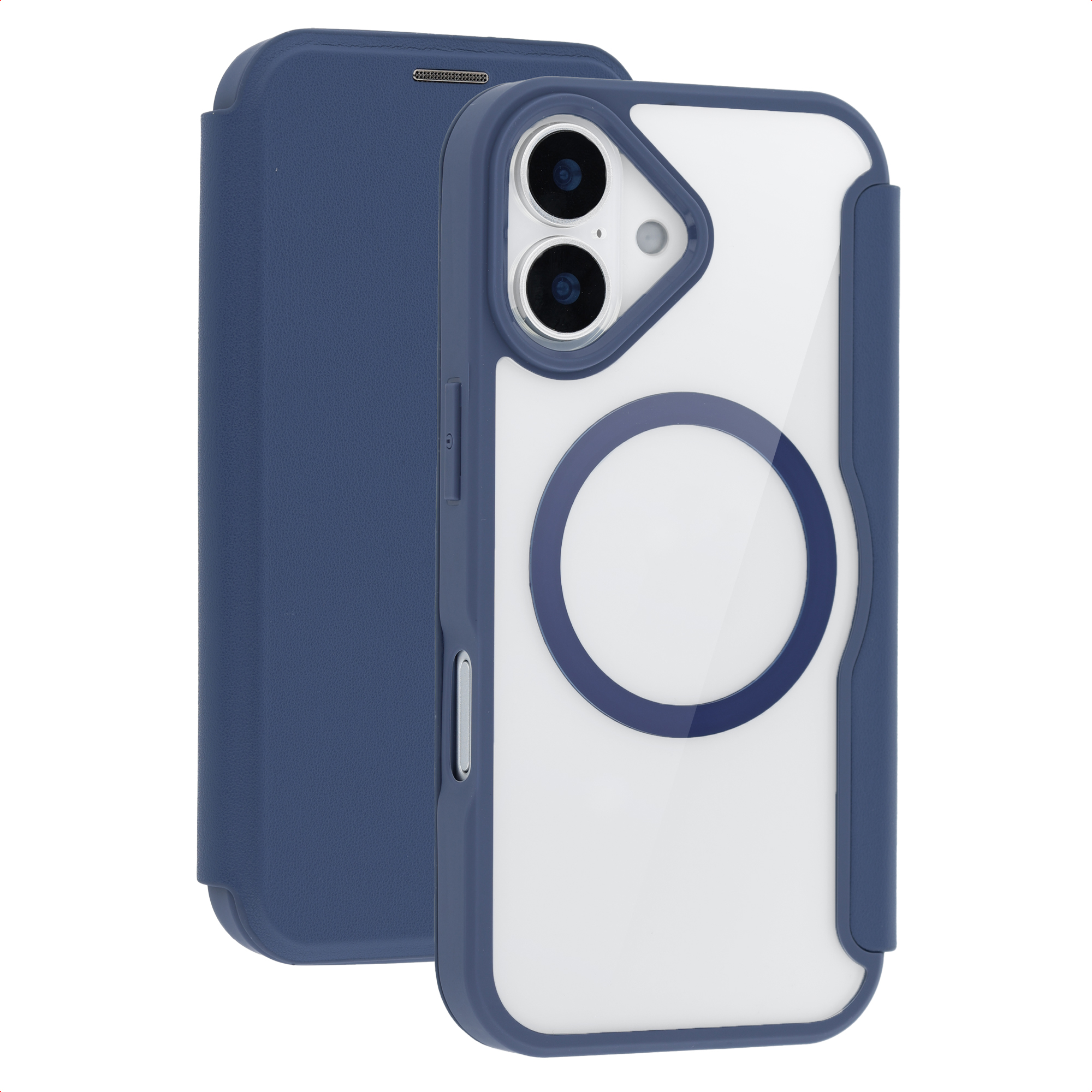 imoshion Transparente Bookcase mit MagSafe für das Apple iPhone 17 - Blau