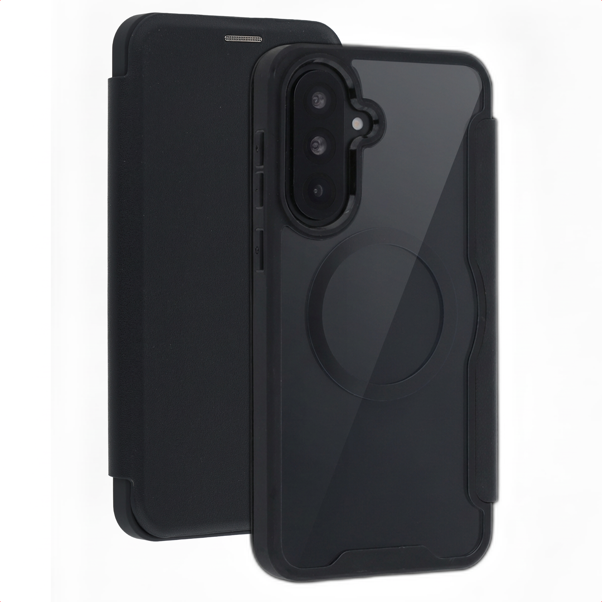 imoshion Transparente Bookcase mit MagSafe für das Samsung Galaxy A37 (5G) - Schwarz