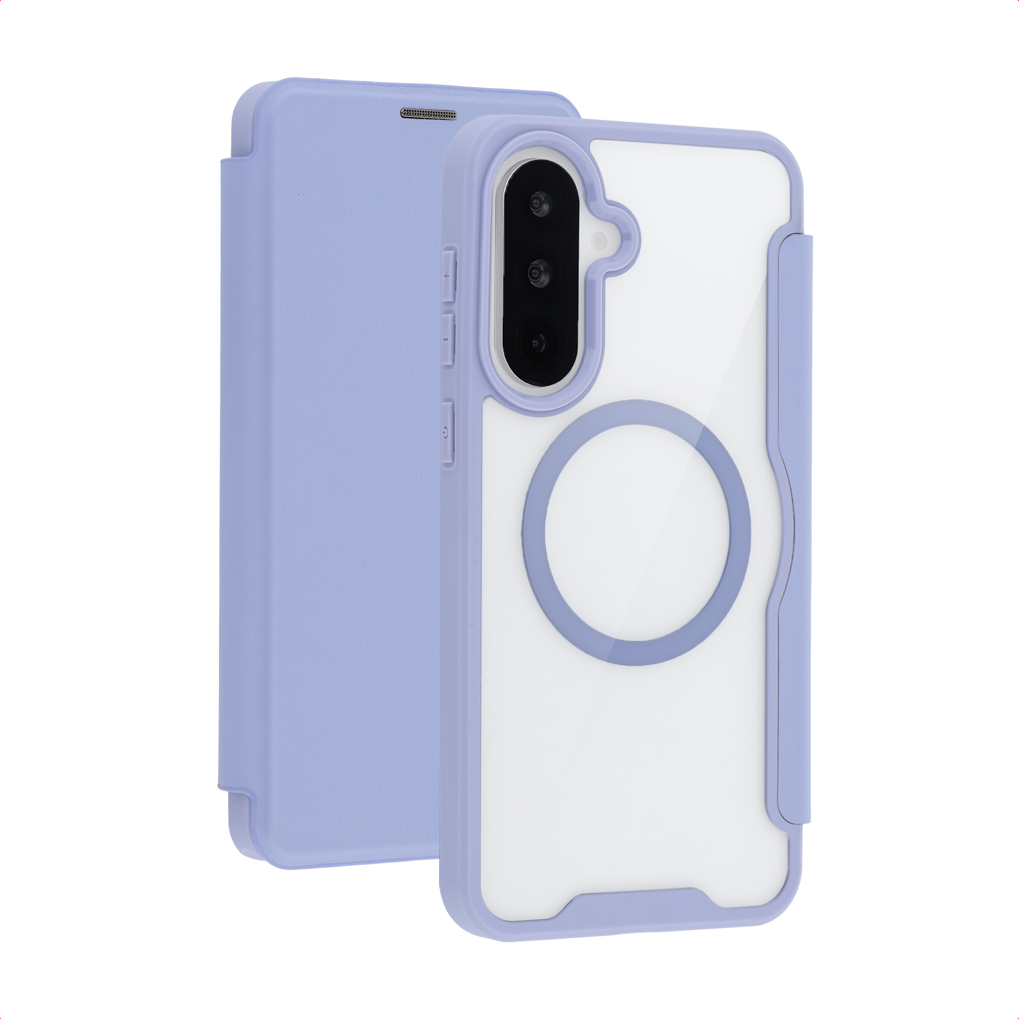 imoshion Transparente Bookcase mit MagSafe für das Samsung Galaxy A37 (5G) - Lila