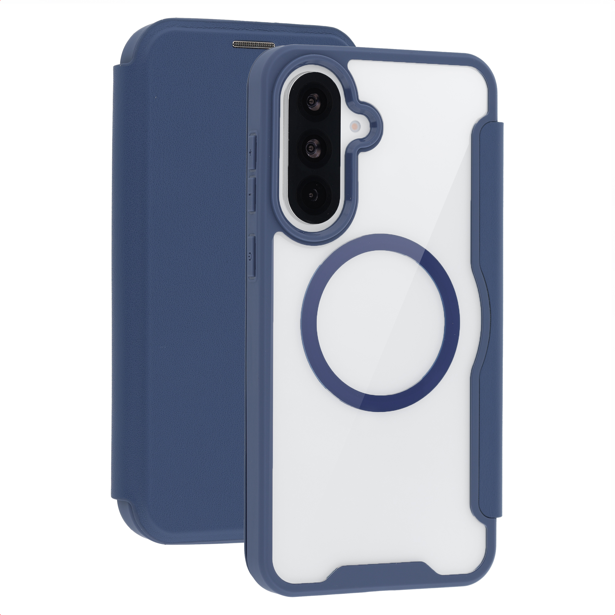 imoshion Transparente Bookcase mit MagSafe für das Samsung Galaxy A37 (5G) - Blau