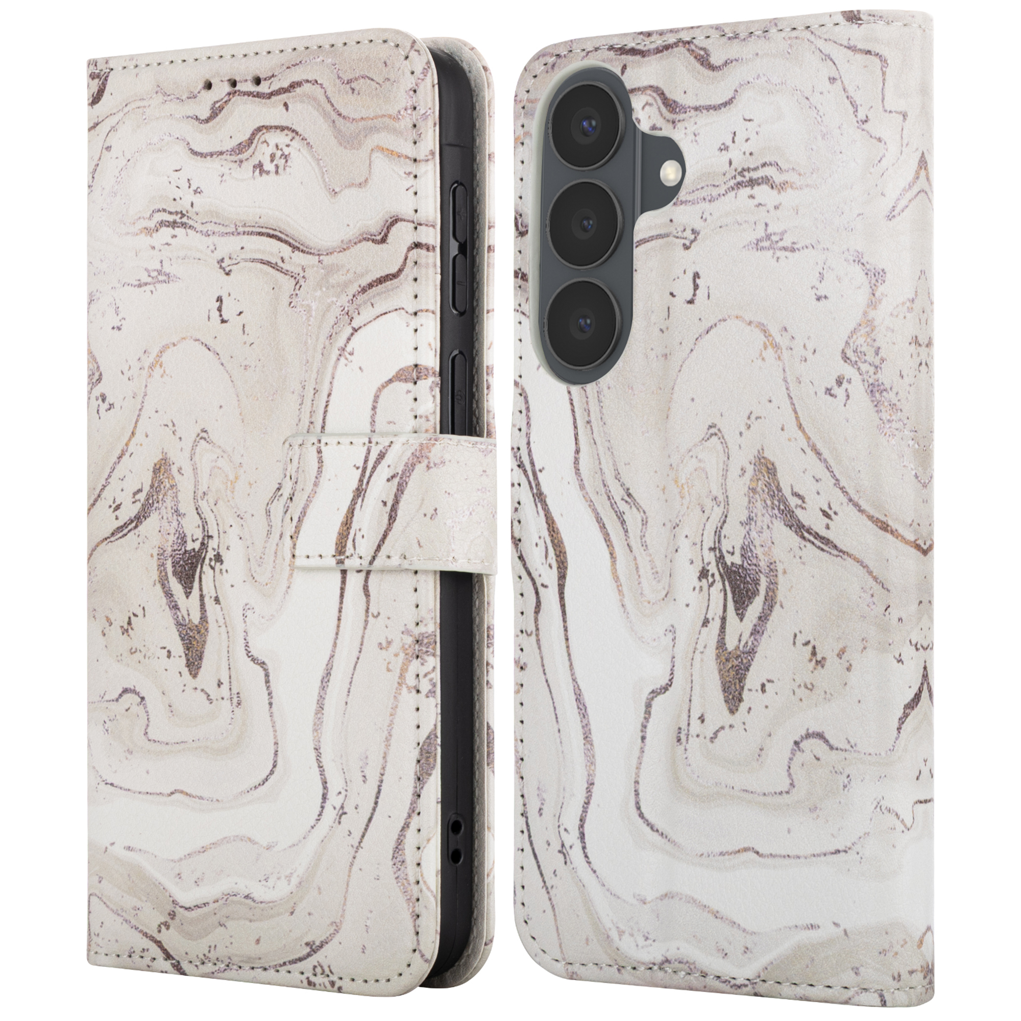imoshion Design Klapphülle für das Samsung Galaxy S26 - Sandy Marble