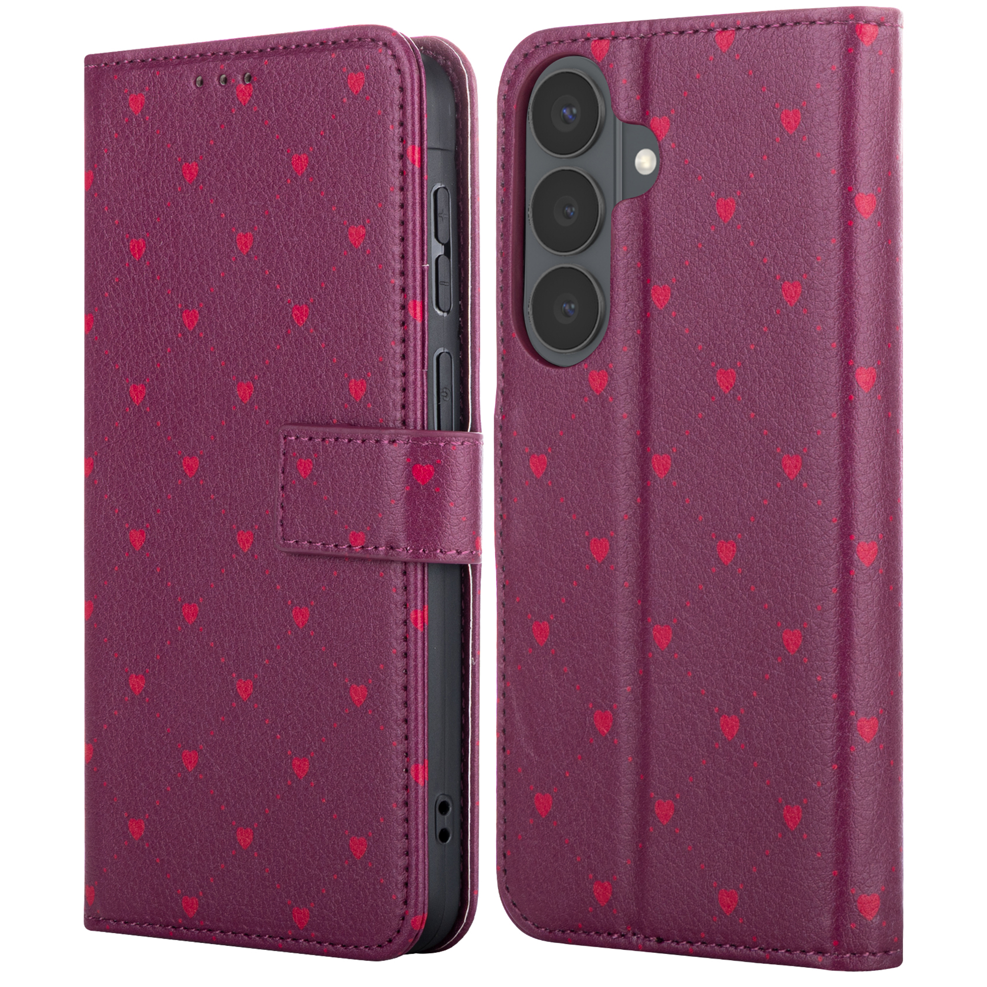 imoshion Design Klapphülle für das Samsung Galaxy S26 - Crush Check Coral Dust