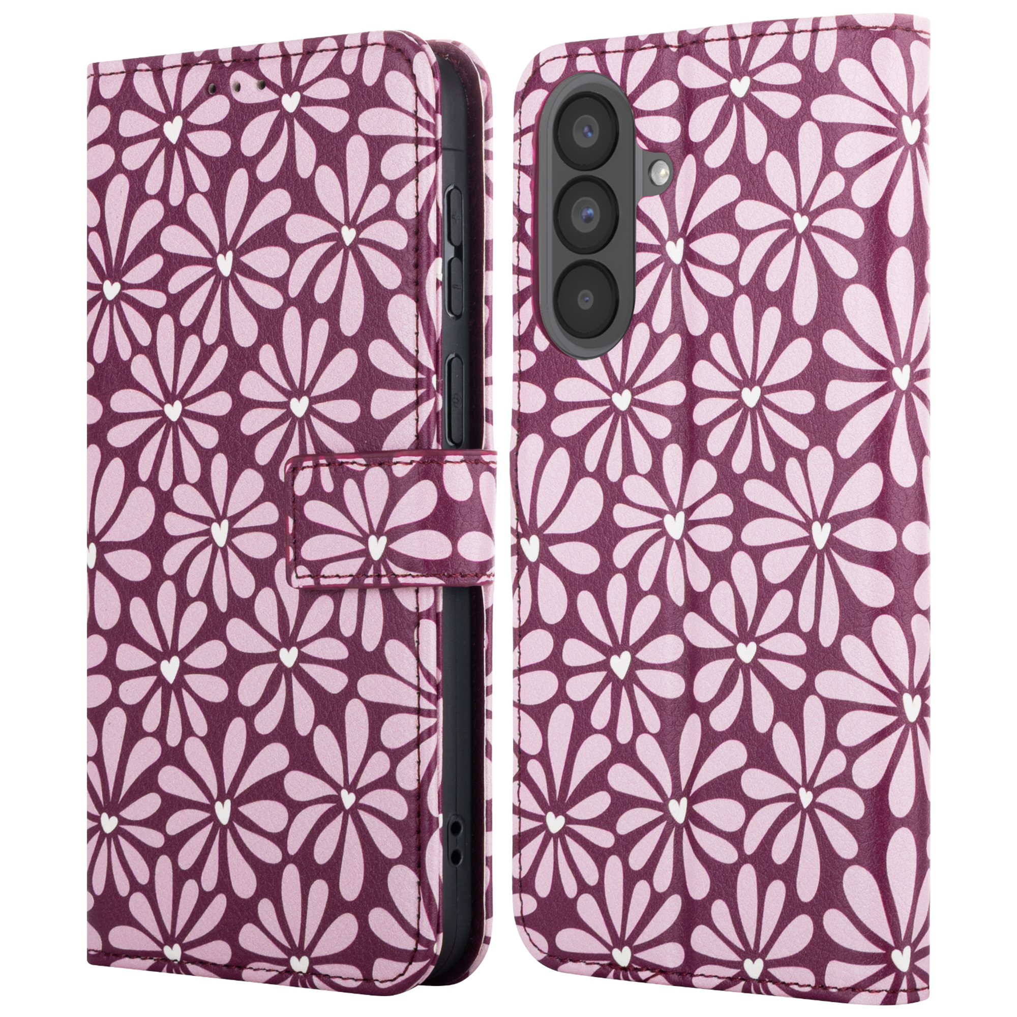 imoshion Design Klapphülle für das Samsung Galaxy A57 (5G) - Bloom Love Blush