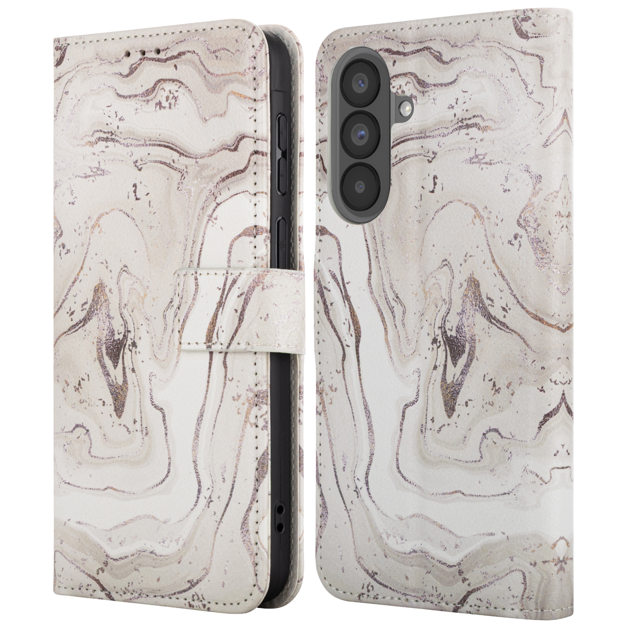 imoshion Design Klapphülle für das Samsung Galaxy A37 (5G) - Sandy Marble