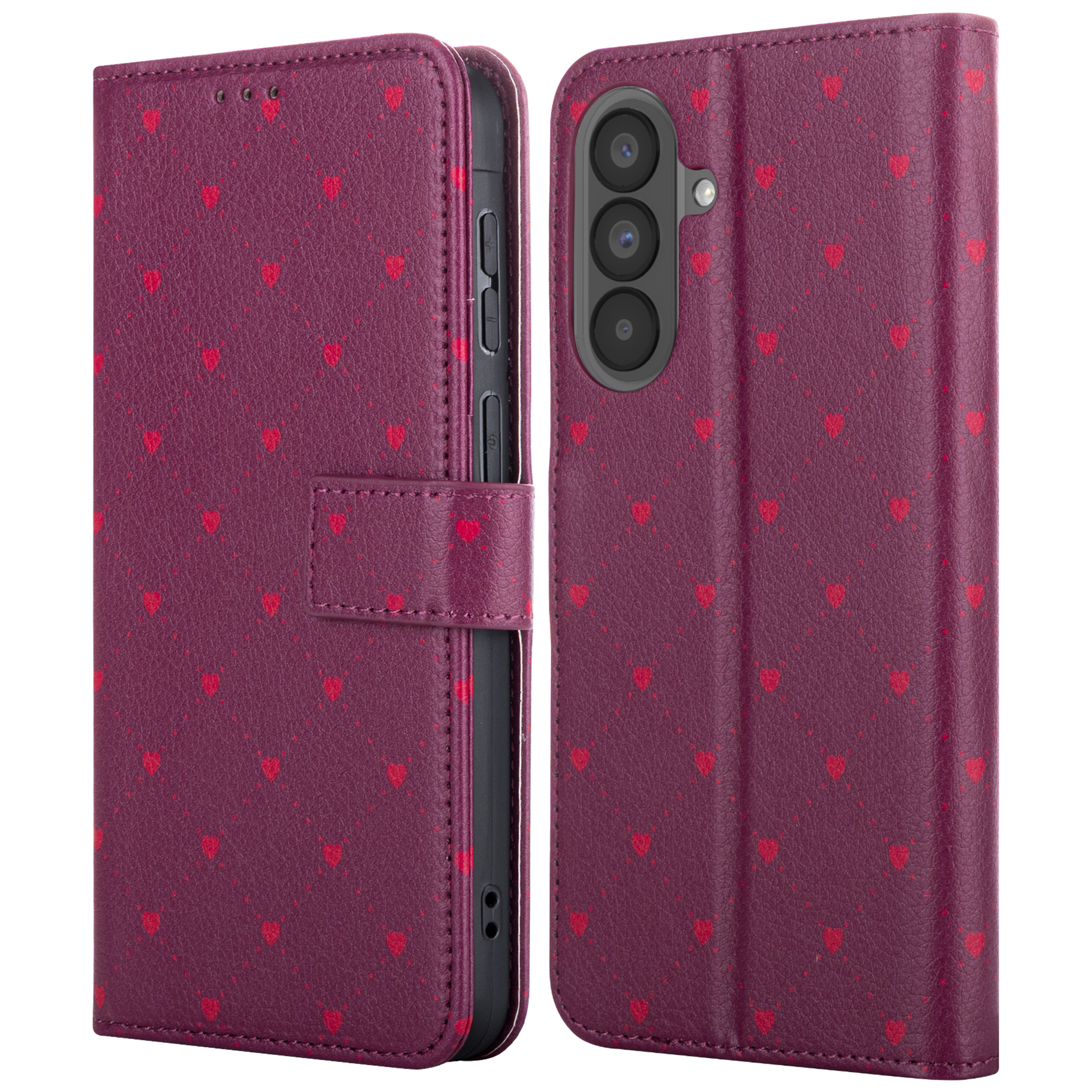 imoshion Design Klapphülle für das Samsung Galaxy A37 (5G) - Crush Check Coral Dust