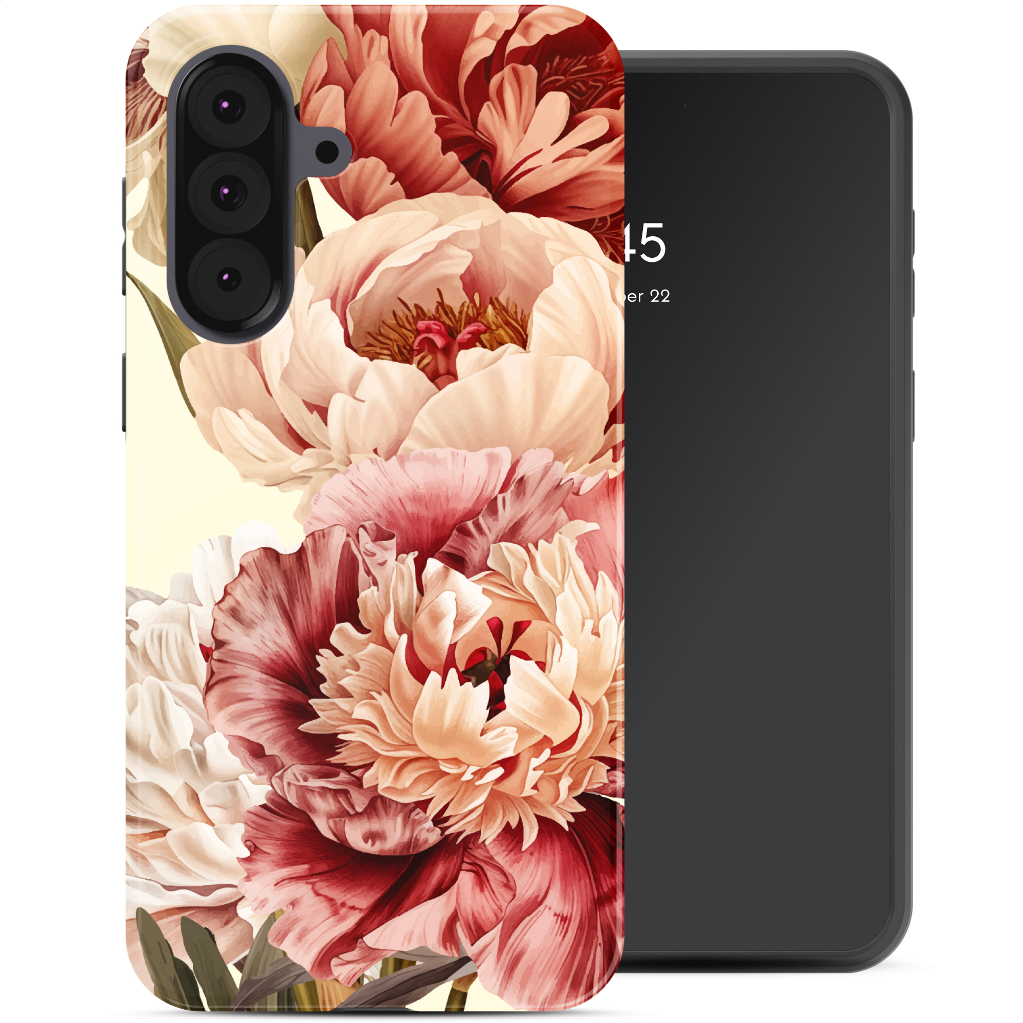 Selencia Vivid Back Cover für das Samsung Galaxy A37 (5G) - Vintage Peony