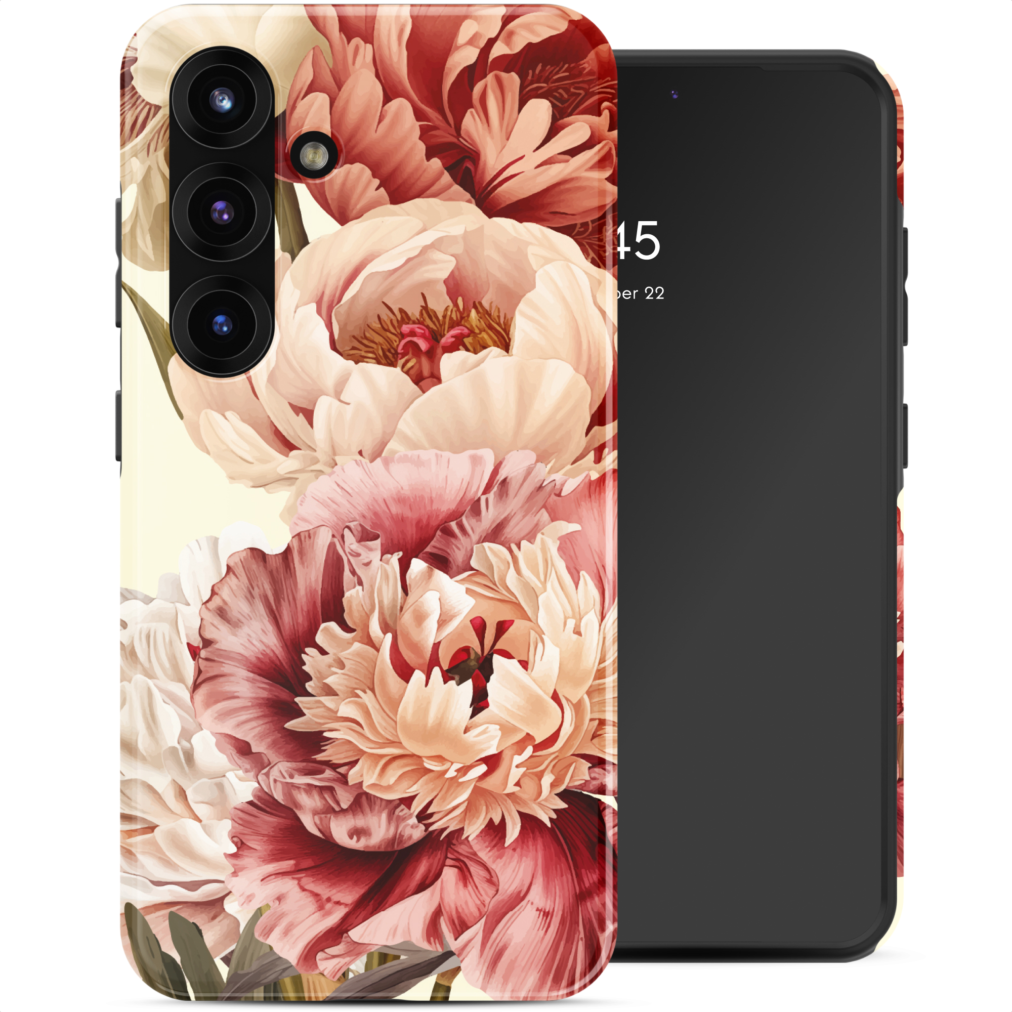 Selencia Vivid Back Cover für das Samsung Galaxy S25 - Vintage Peony