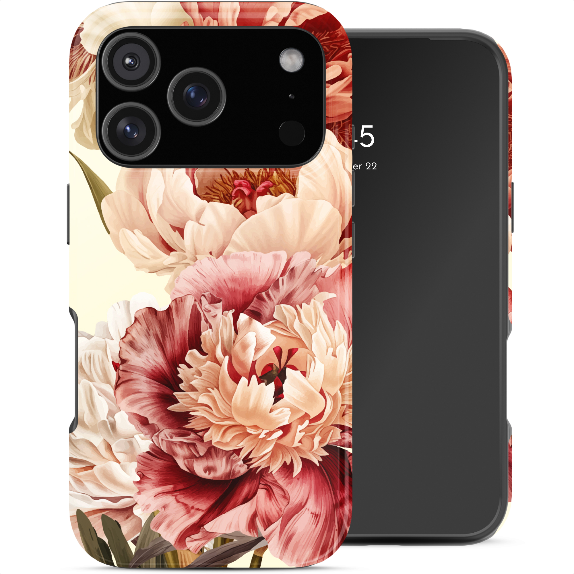 Selencia Vivid Rückabdeckung mit MagSafe für das Apple iPhone 18 Pro / 17 Pro - Vintage Peony