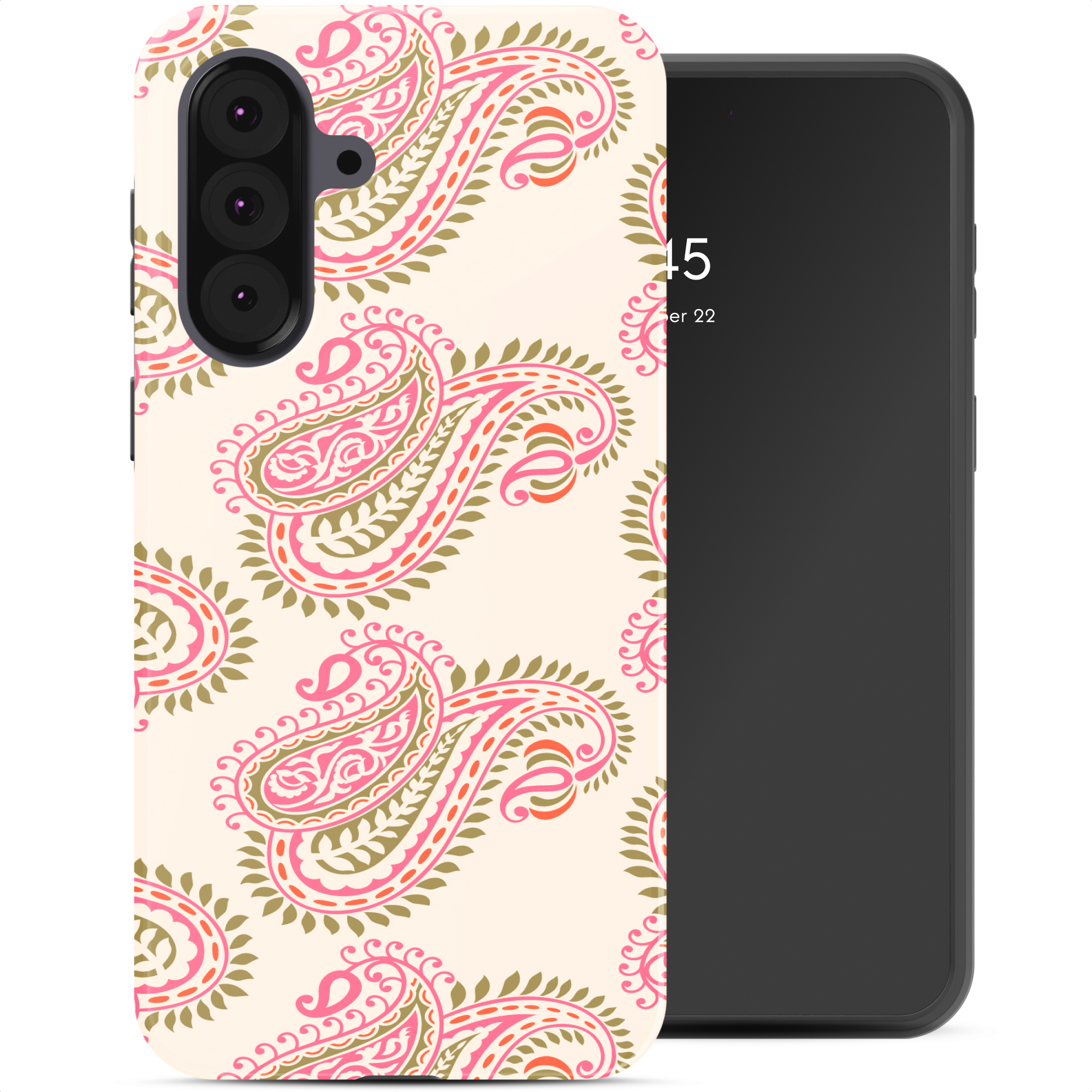 Selencia Vivid Back Cover für das Samsung Galaxy A37 (5G) - Paisley Blush