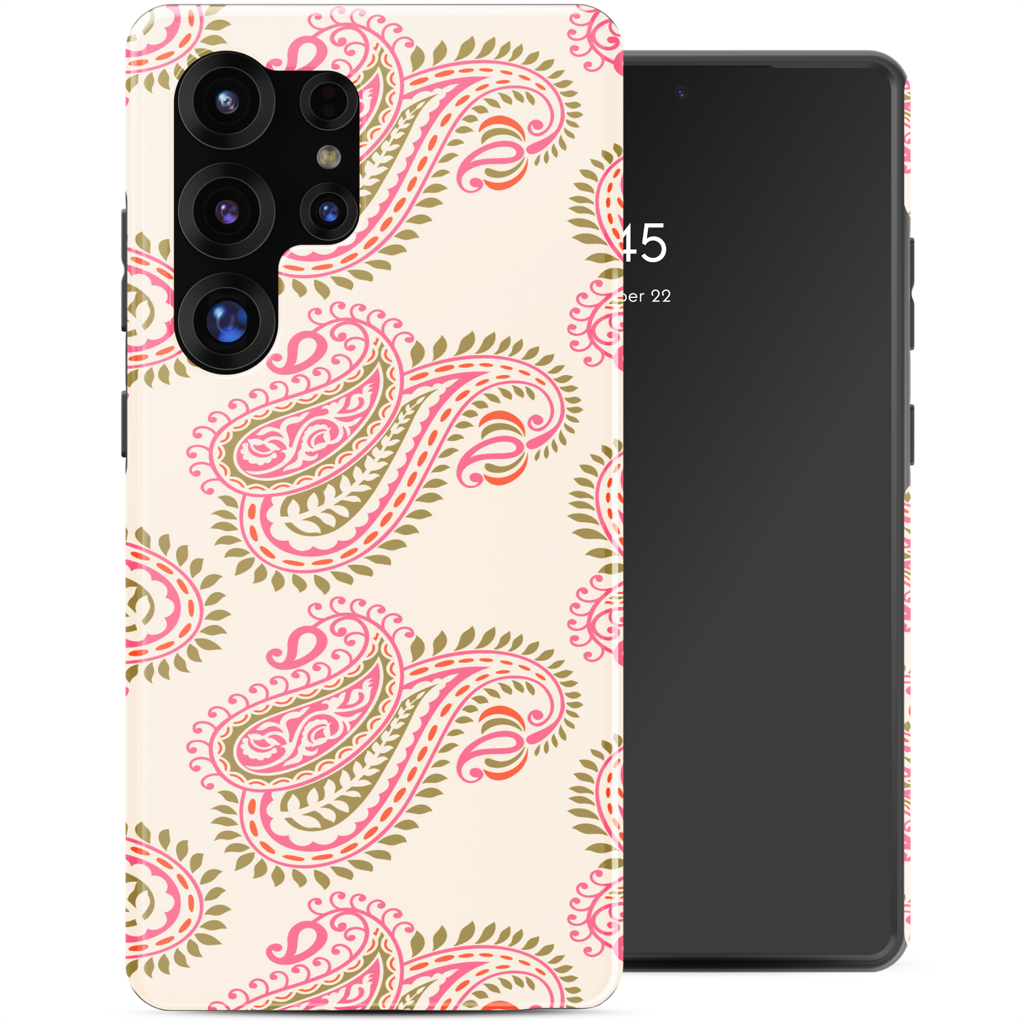 Selencia Vivid Back Cover für das Samsung Galaxy S25 Ultra - Paisley Blush
