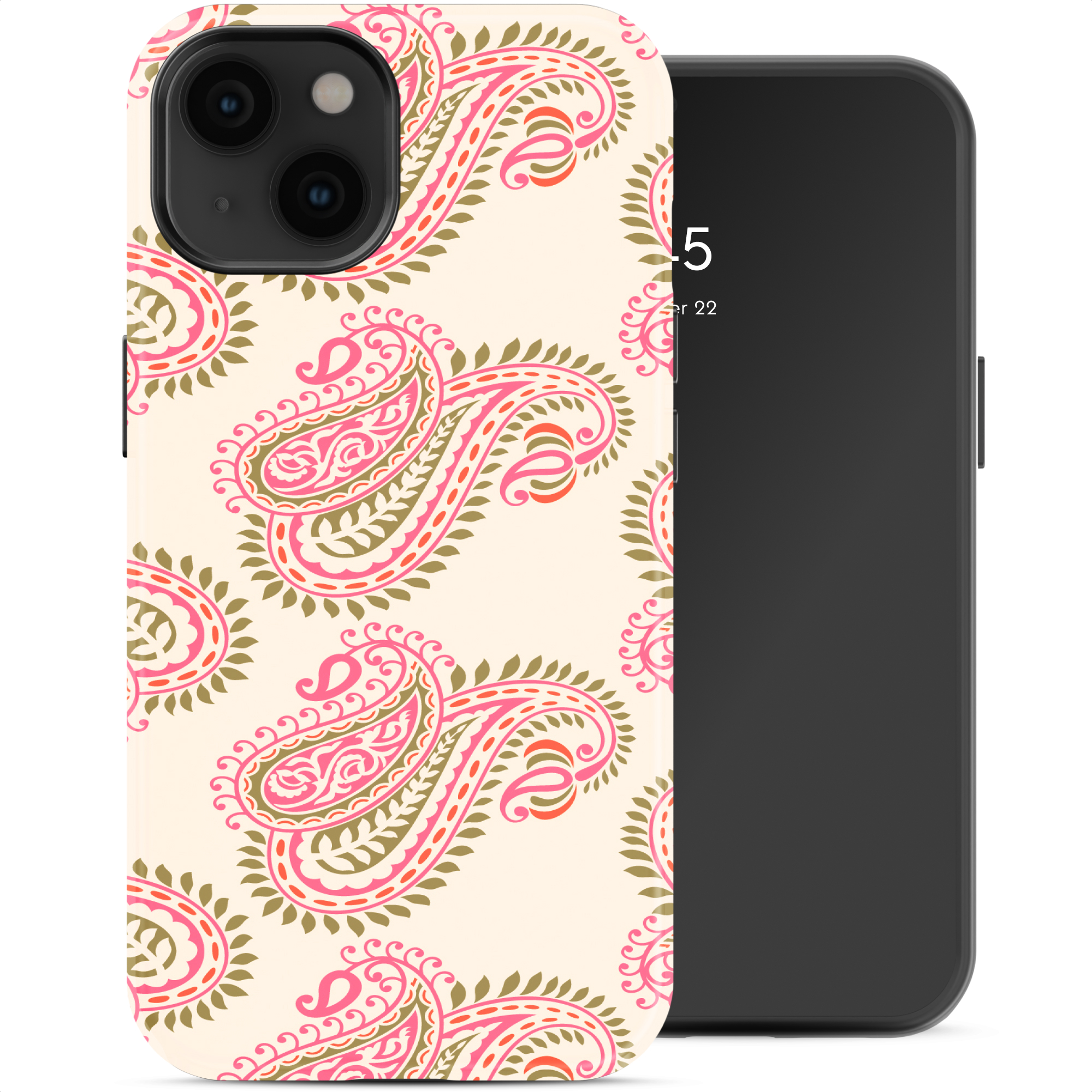 Selencia Vivid Rückabdeckung mit MagSafe für das Apple iPhone 14 - Paisley Blush