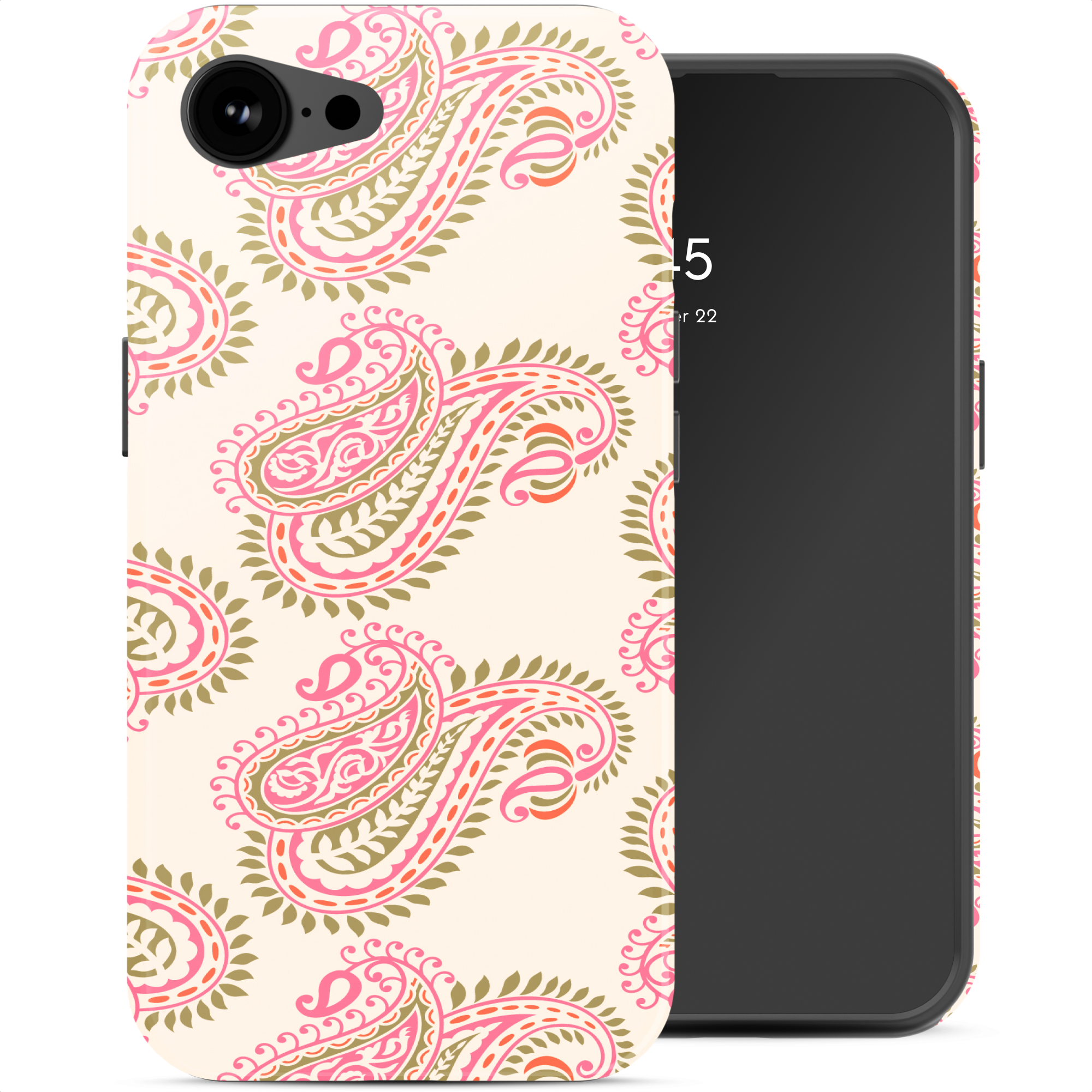 Selencia Vivid Rückabdeckung mit MagSafe für das Apple iPhone 17e / 16e - Paisley Blush