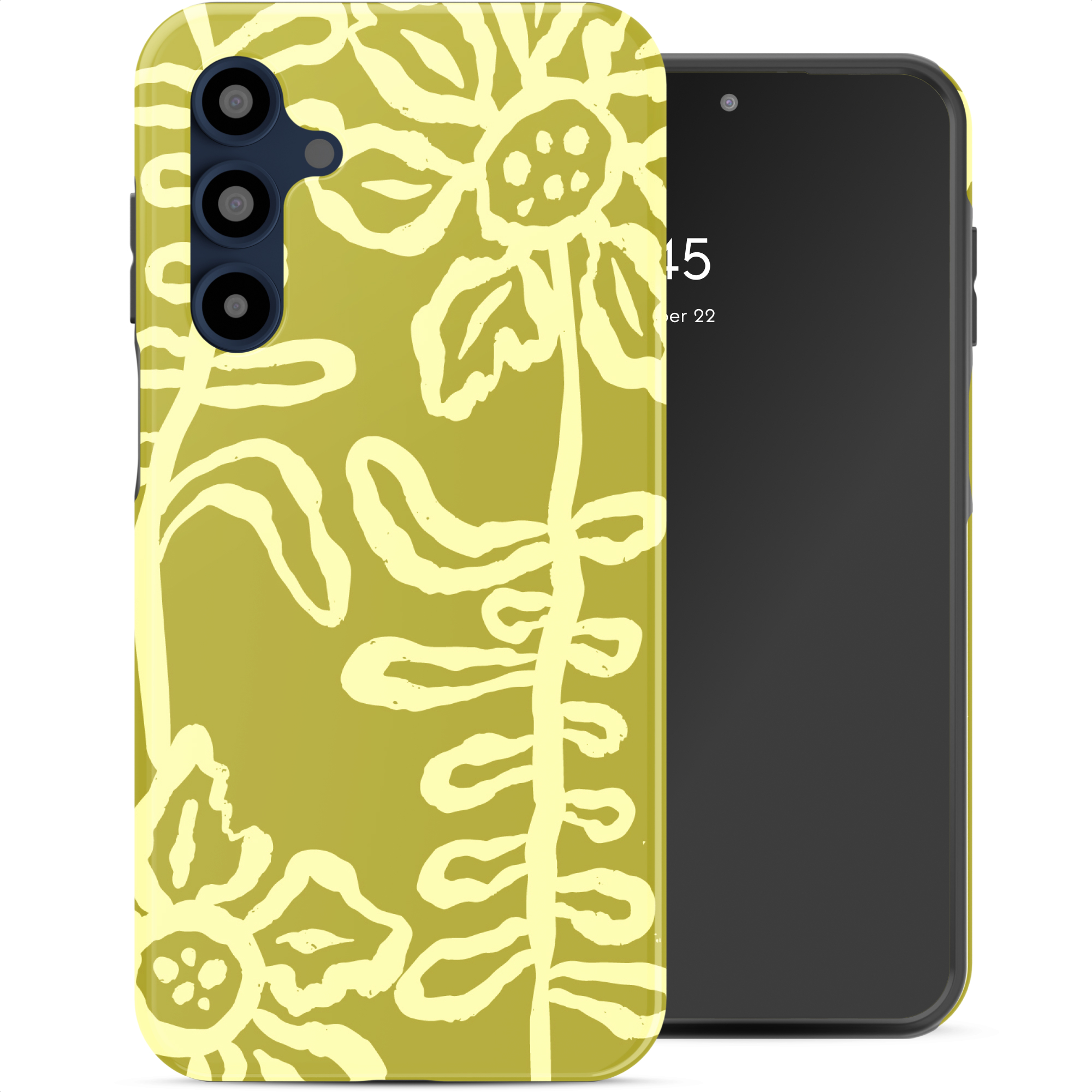 Selencia Vivid Back Cover für das Samsung Galaxy A16 - Chalky Bloom