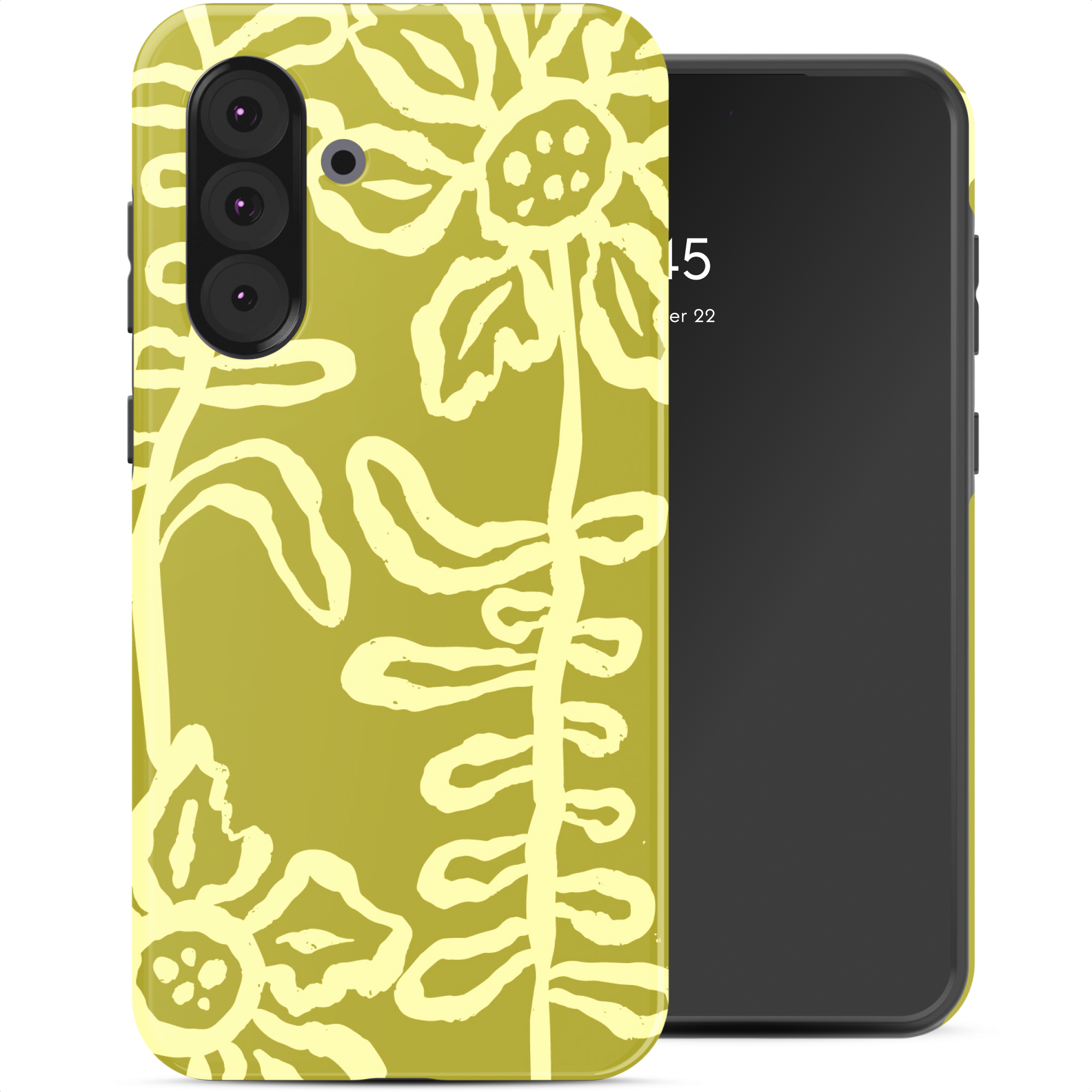 Selencia Vivid Back Cover für das Samsung Galaxy A36 / A56 - Chalky Bloom