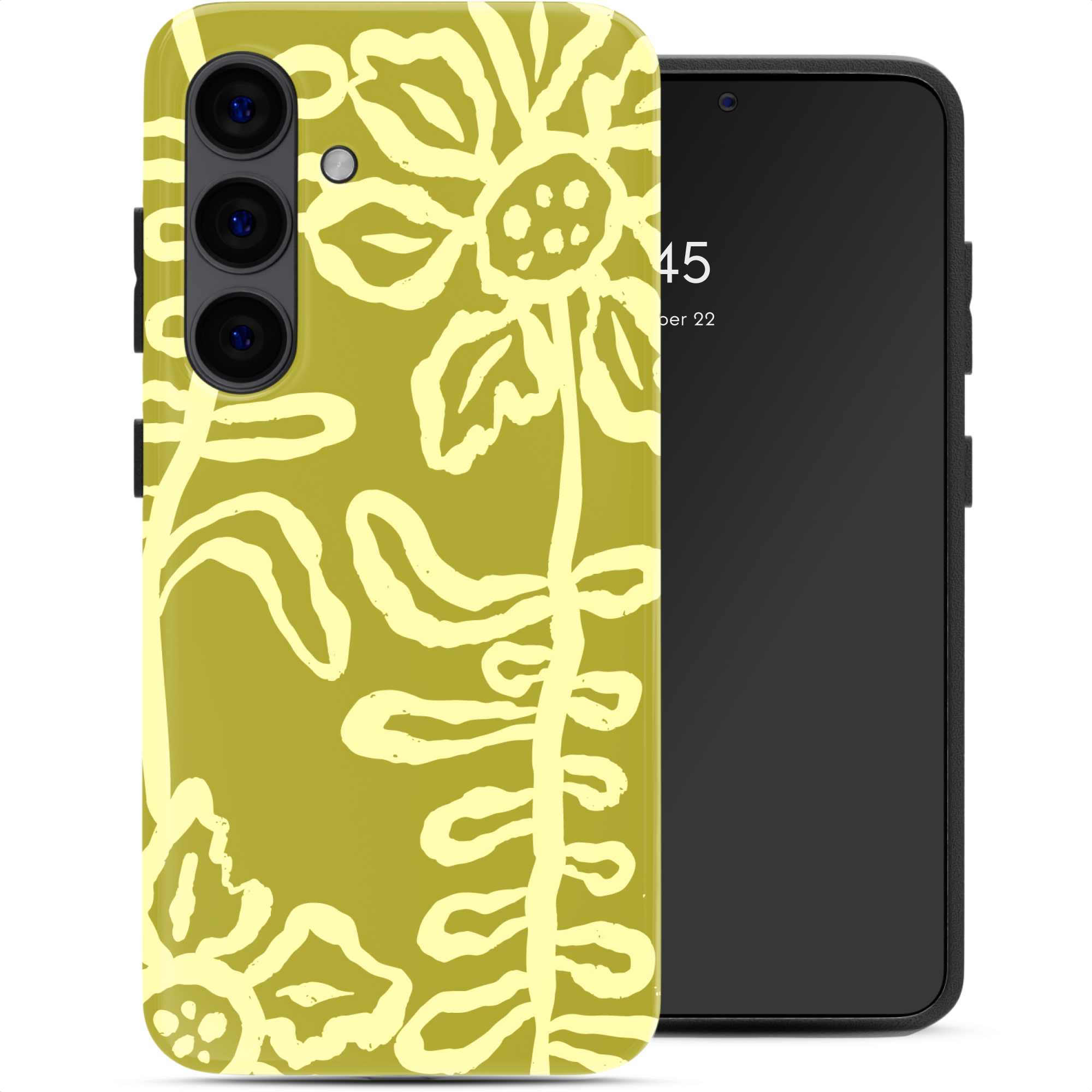 Selencia Vivid Back Cover für das Samsung Galaxy S24 - Chalky Bloom