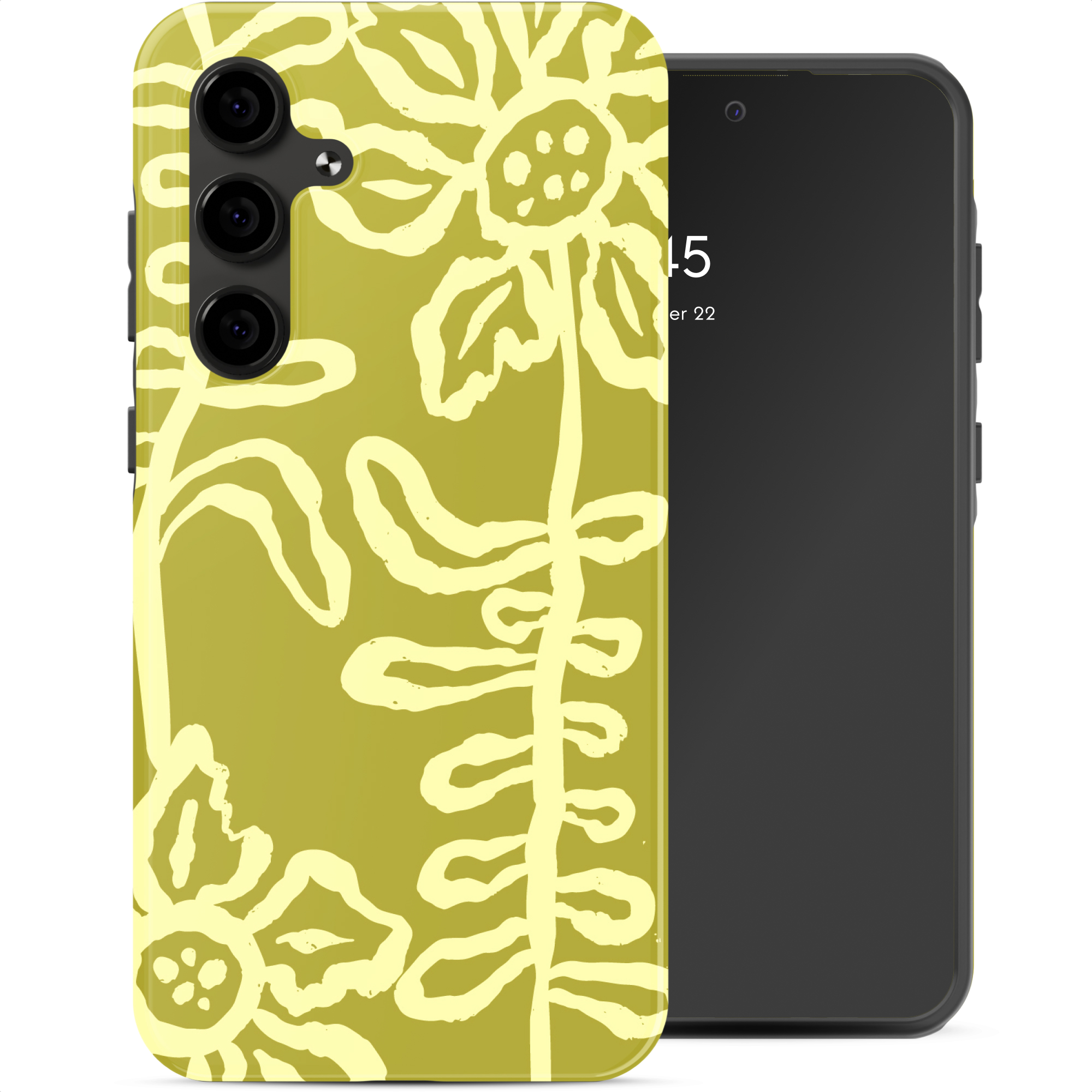 Selencia Vivid Back Cover für das Samsung Galaxy S24 FE - Chalky Bloom