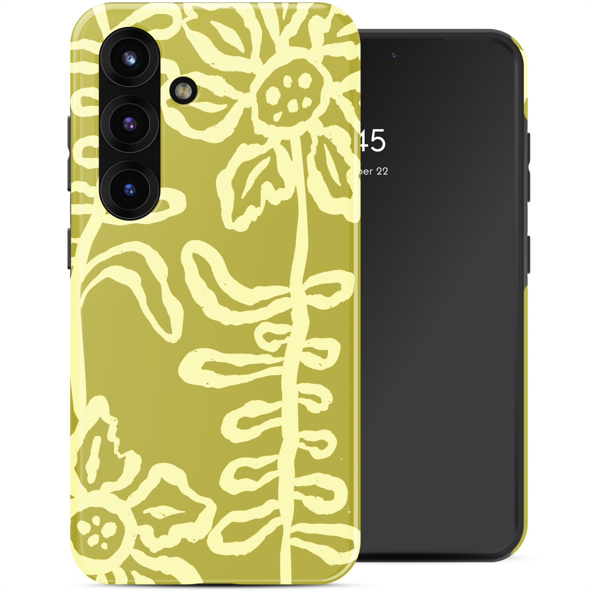 Selencia Vivid Back Cover für das Samsung Galaxy S25 - Chalky Bloom