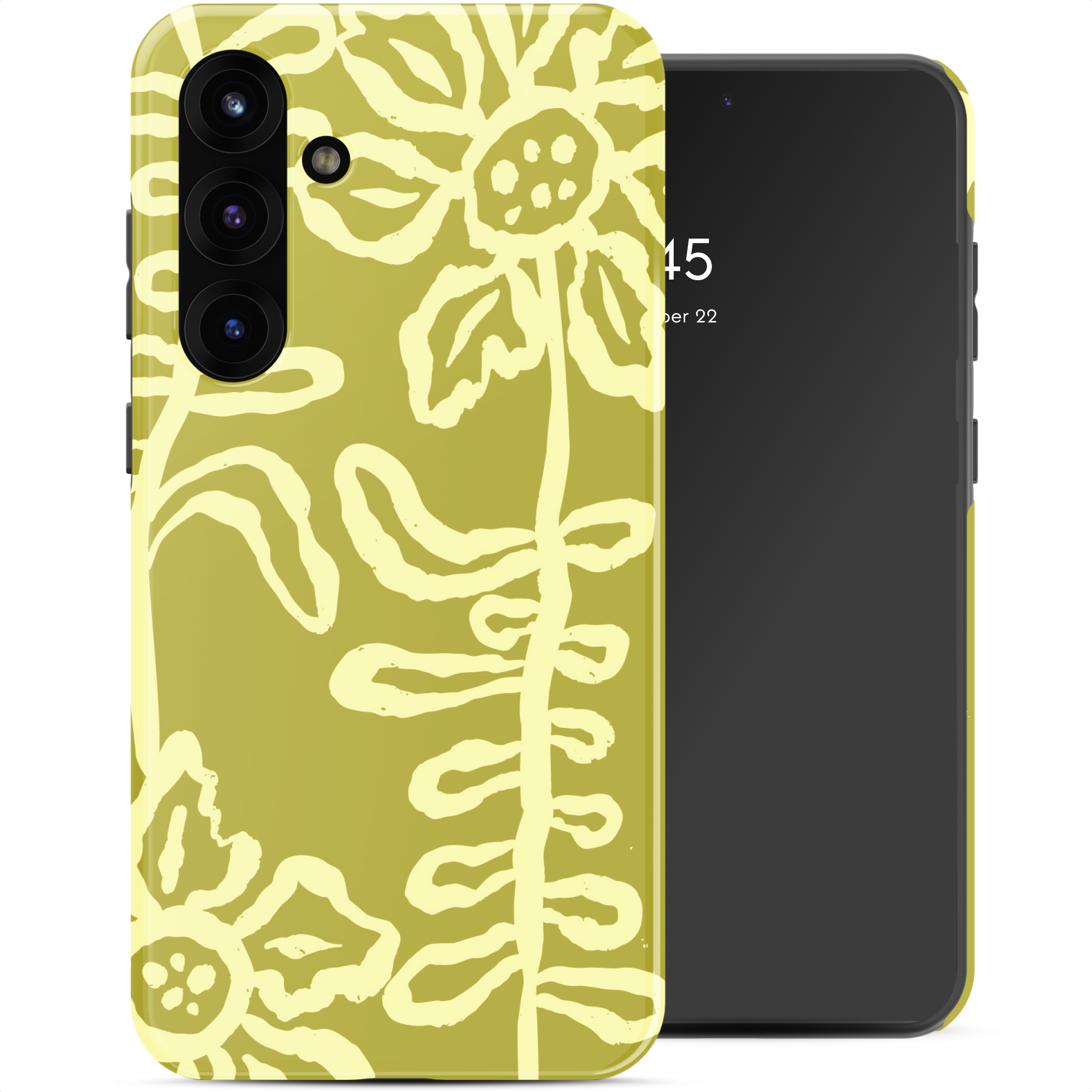 Selencia Vivid Back Cover für das Samsung Galaxy S25 FE - Chalky Bloom