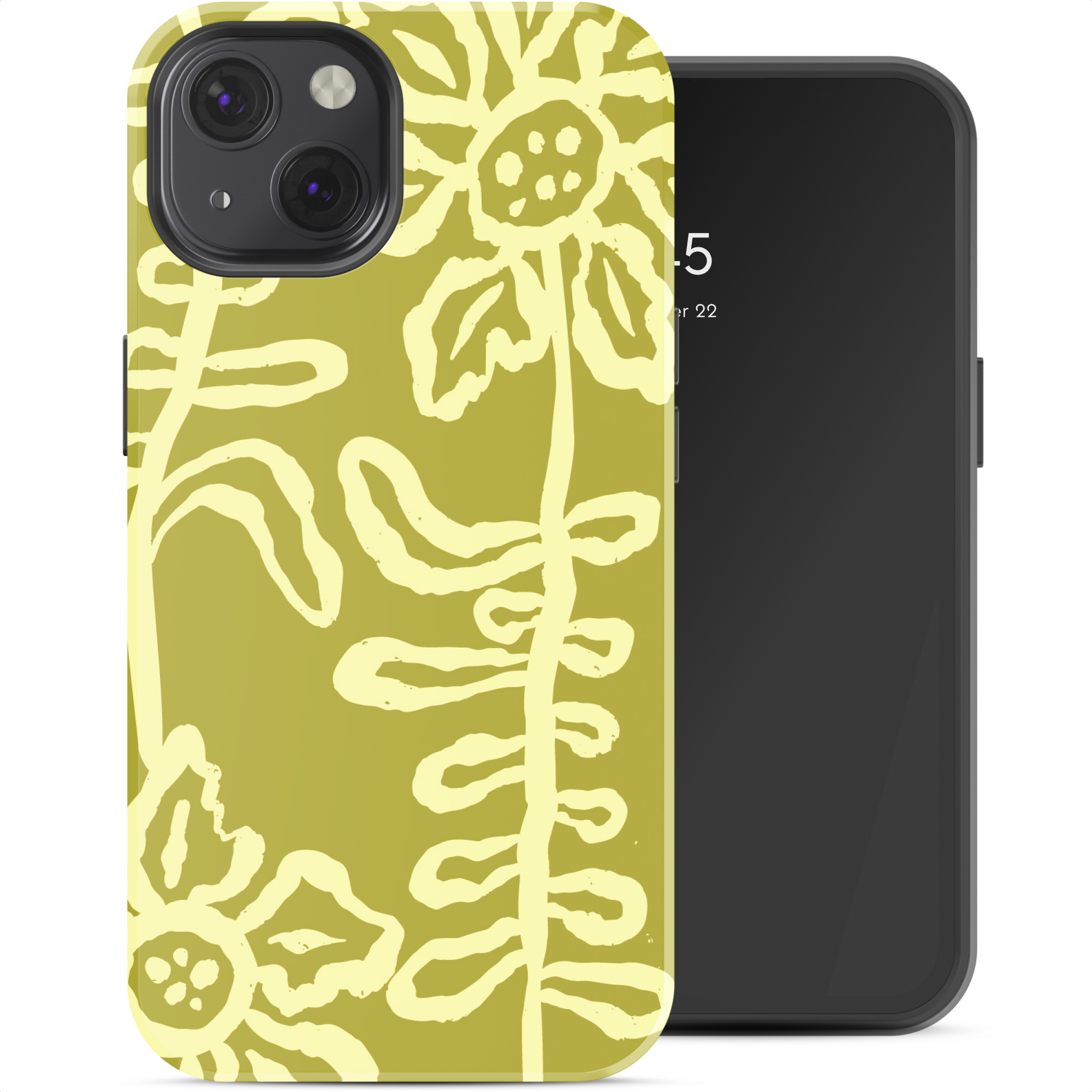 Selencia Vivid Rückabdeckung mit MagSafe für das Apple iPhone 13 - Chalky Bloom