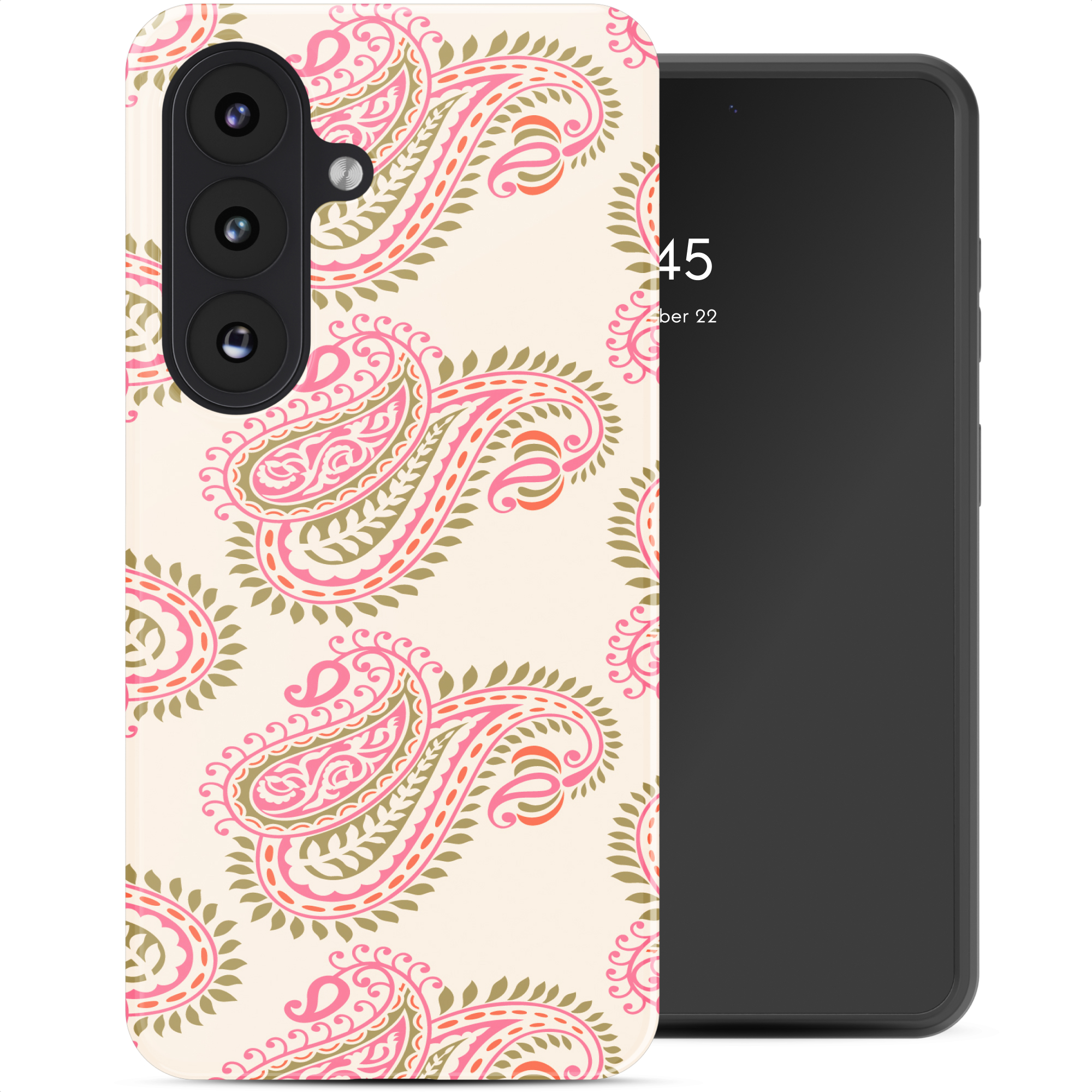 Selencia Vivid Rückabdeckung mit MagSafe für das Samsung Galaxy S26 - Paisley Blush