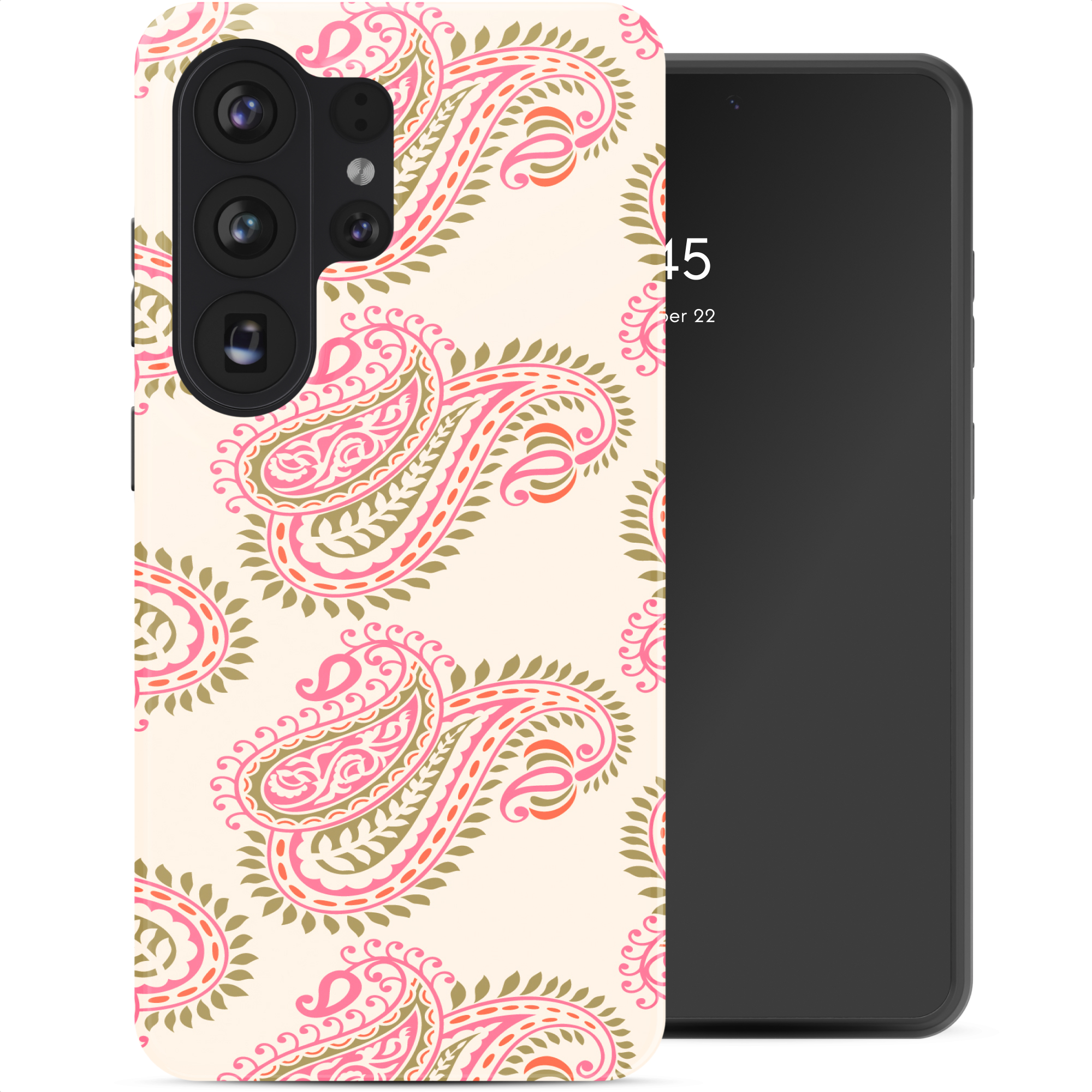 Selencia Vivid Rückabdeckung mit MagSafe für das Samsung Galaxy S26 Ultra - Paisley Blush