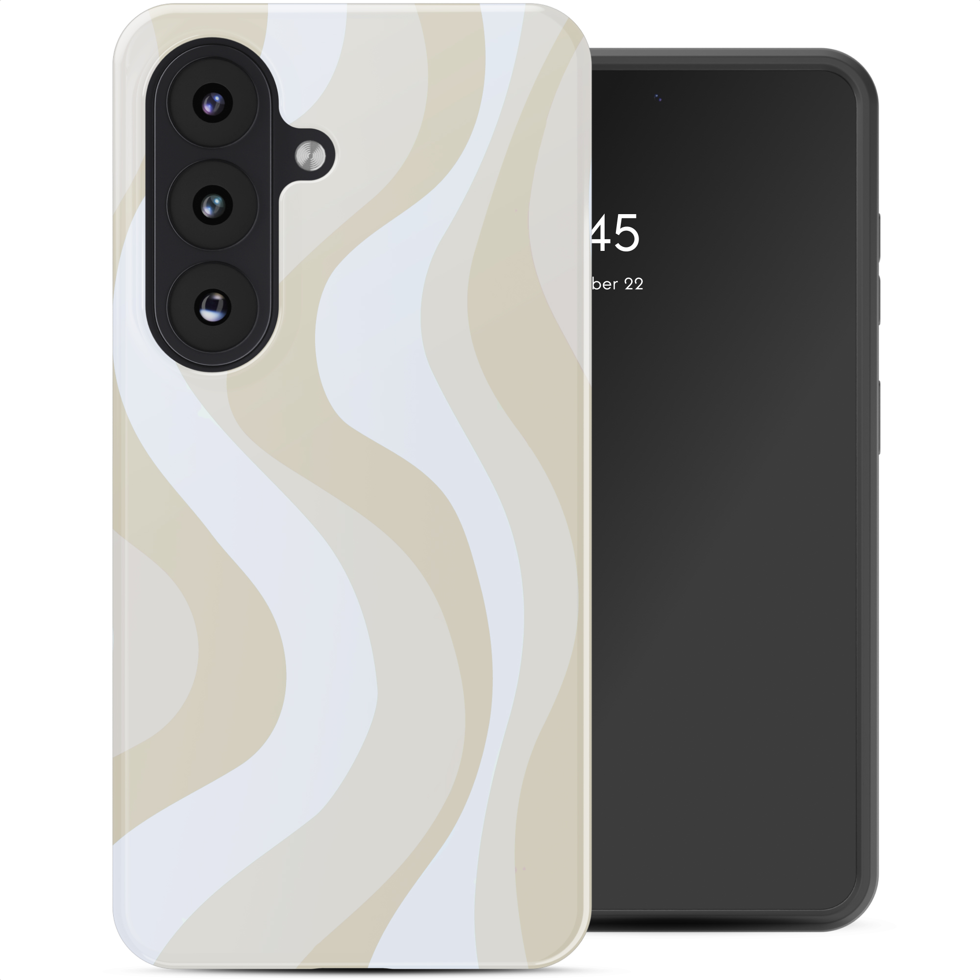 Selencia Vivid Back Cover für das Samsung Galaxy A37 (5G) - Desert Waves Beige