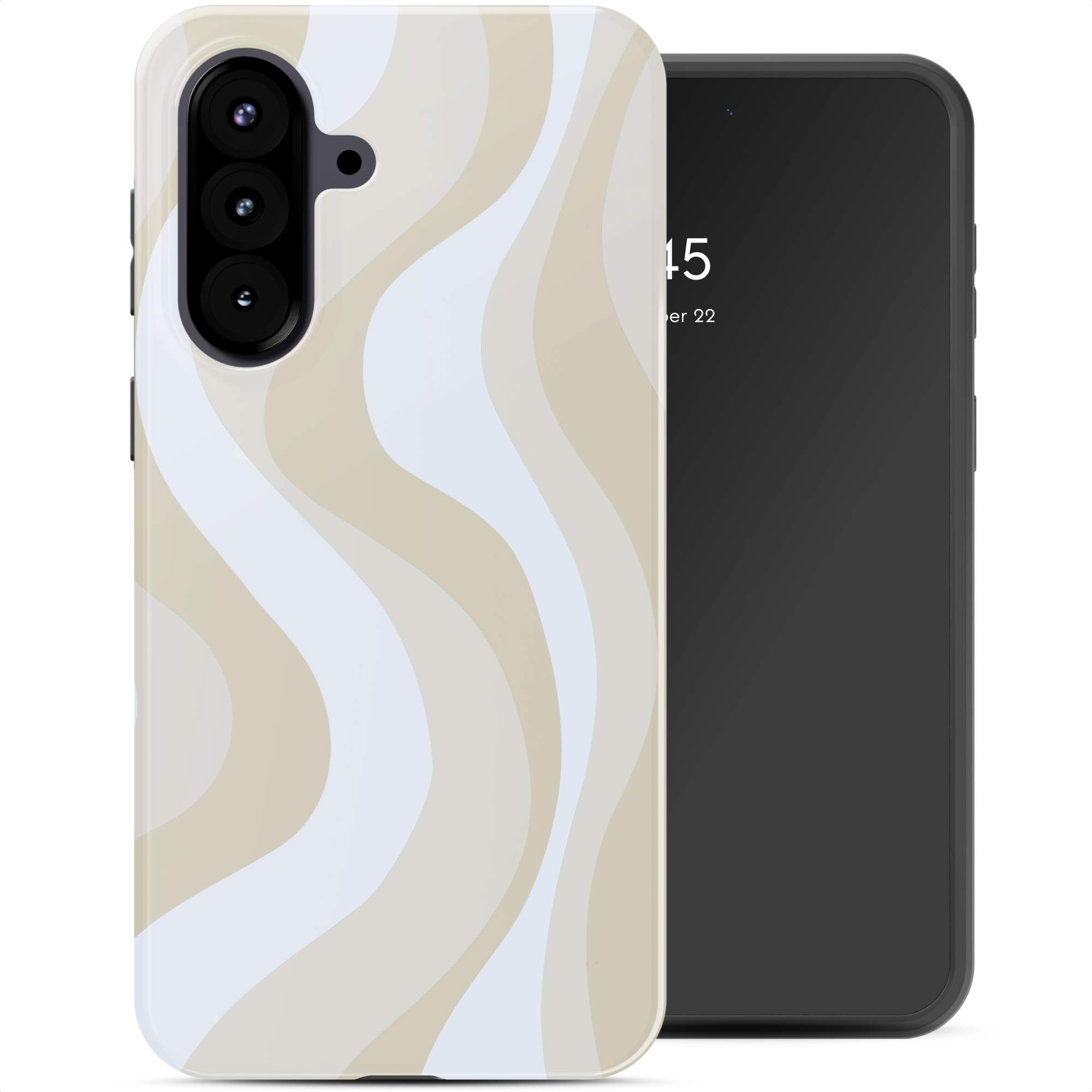Selencia Vivid Back Cover für das Samsung Galaxy A57 (5G) - Desert Waves Beige