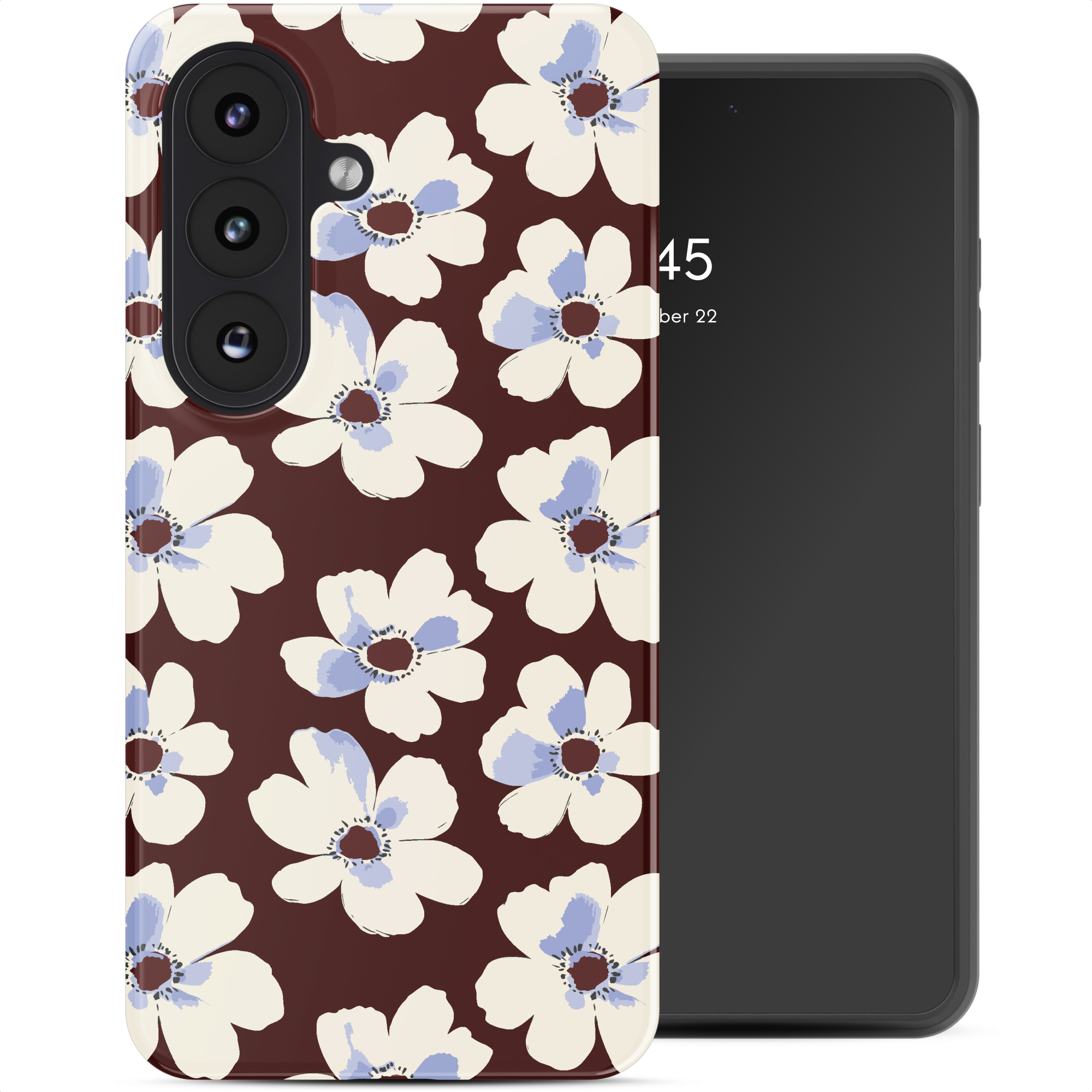 Selencia Vivid Back Cover für das Samsung Galaxy S26 - Choco Flower Pop