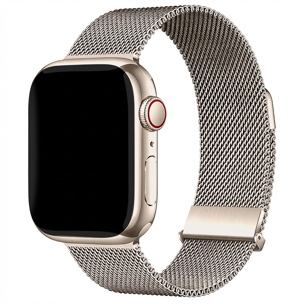 imoshion Mailändische Magnetarmband für Apple Watch | 44/45/46/49 mm - Starlight