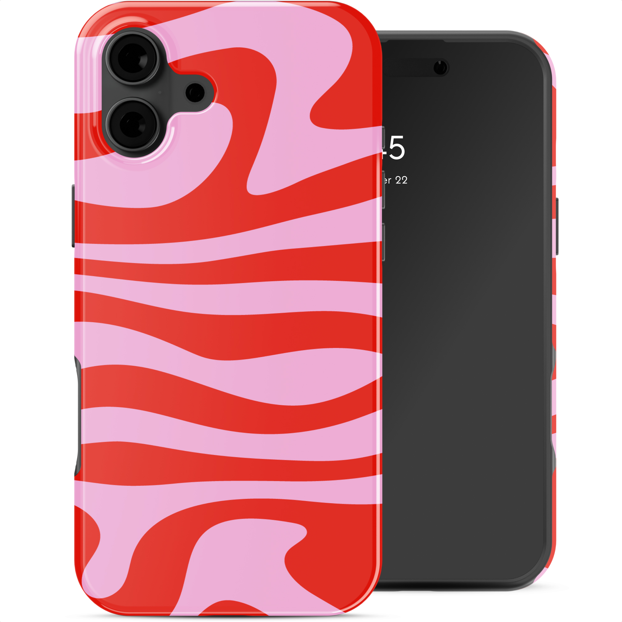 Selencia Vivid Back Cover für das Apple iPhone 16 - Dream Swirl Pink
