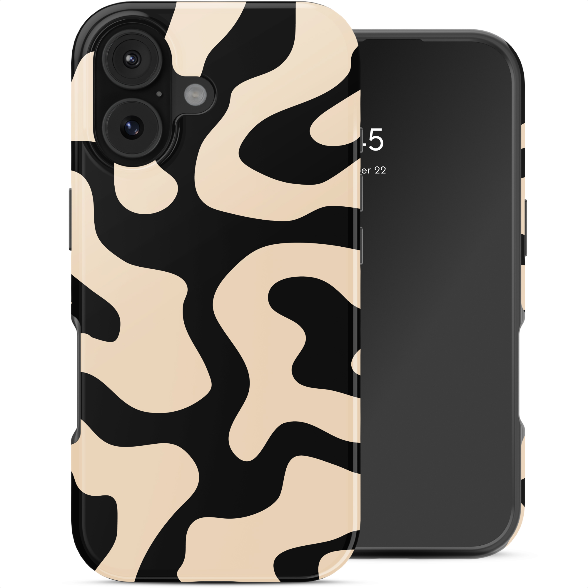 Selencia Vivid Back Cover für das Apple iPhone 17 - Art Wave Black