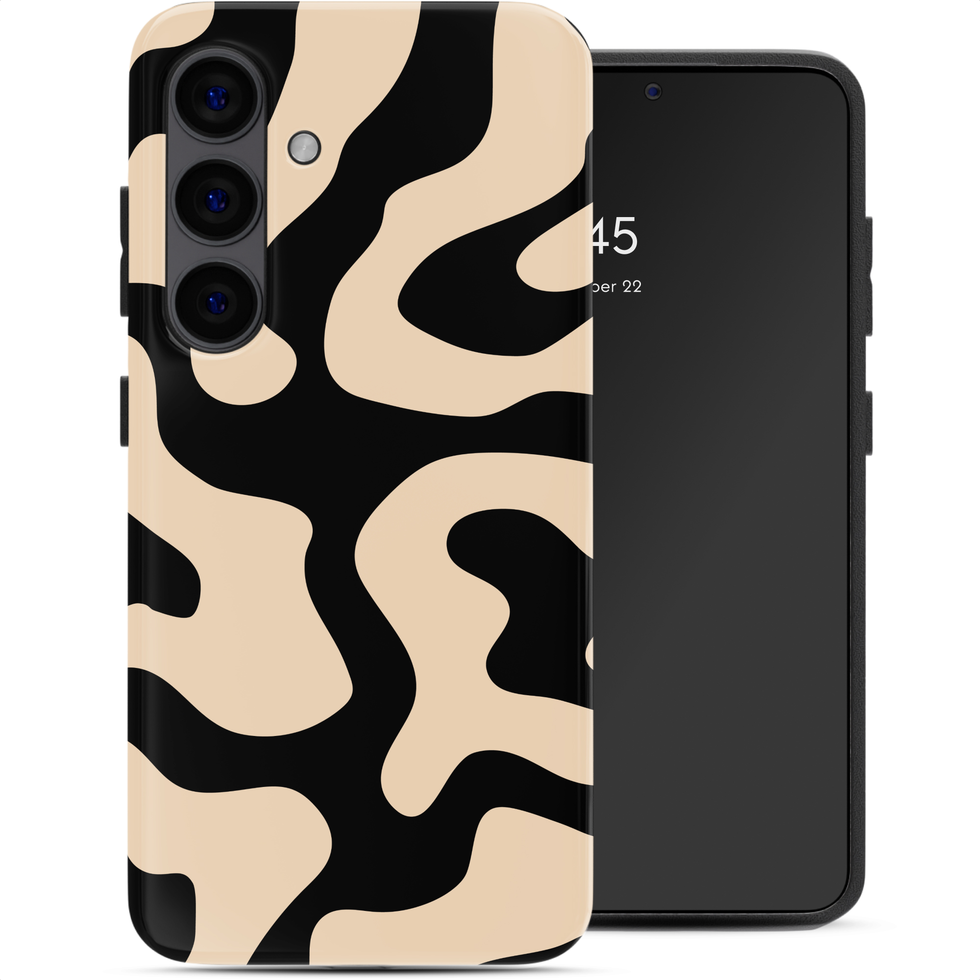 Selencia Vivid Rückabdeckung mit MagSafe für das Samsung Galaxy S24 - Art Wave Black