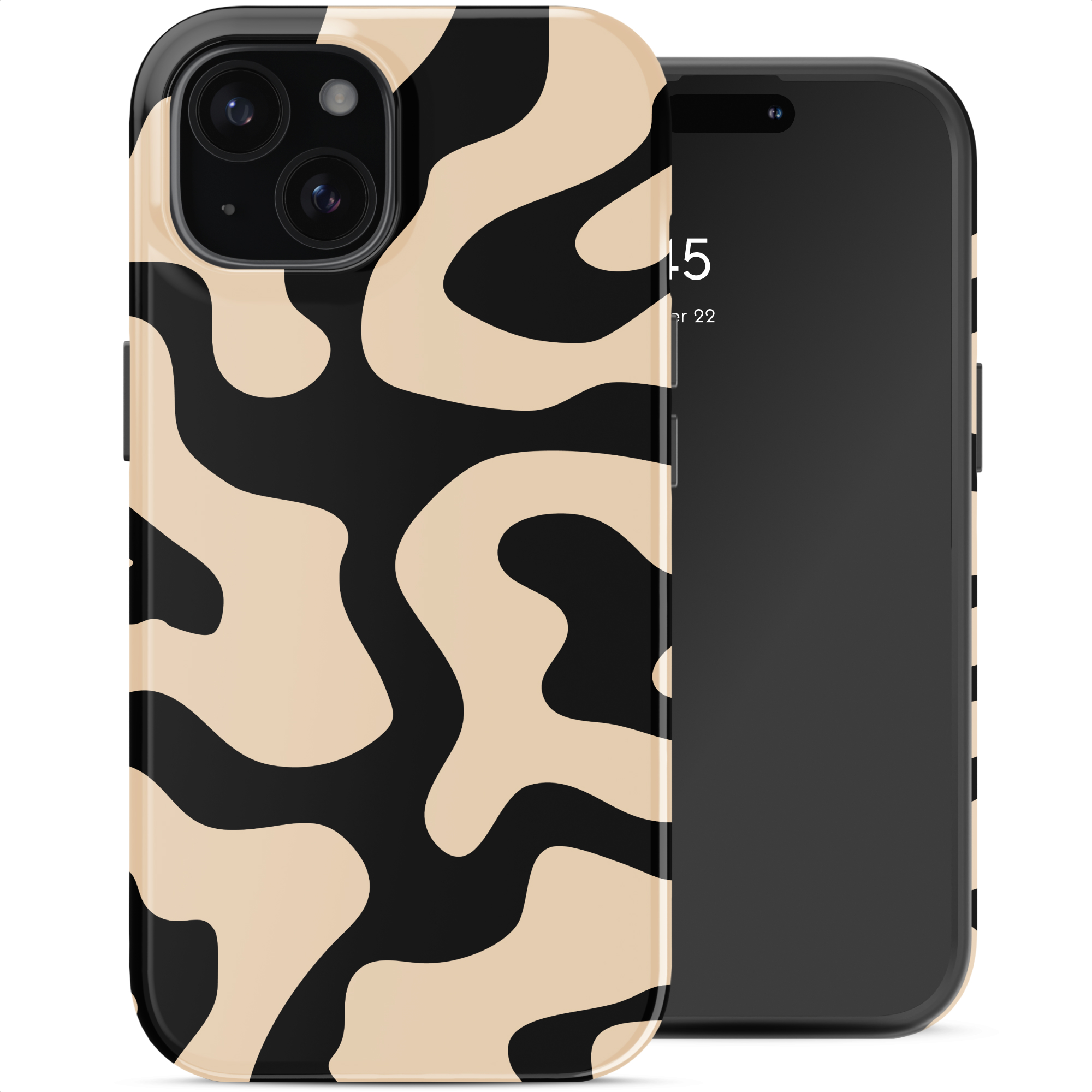 Selencia Vivid Rückabdeckung mit MagSafe für das Apple iPhone 15 - Art Wave Black