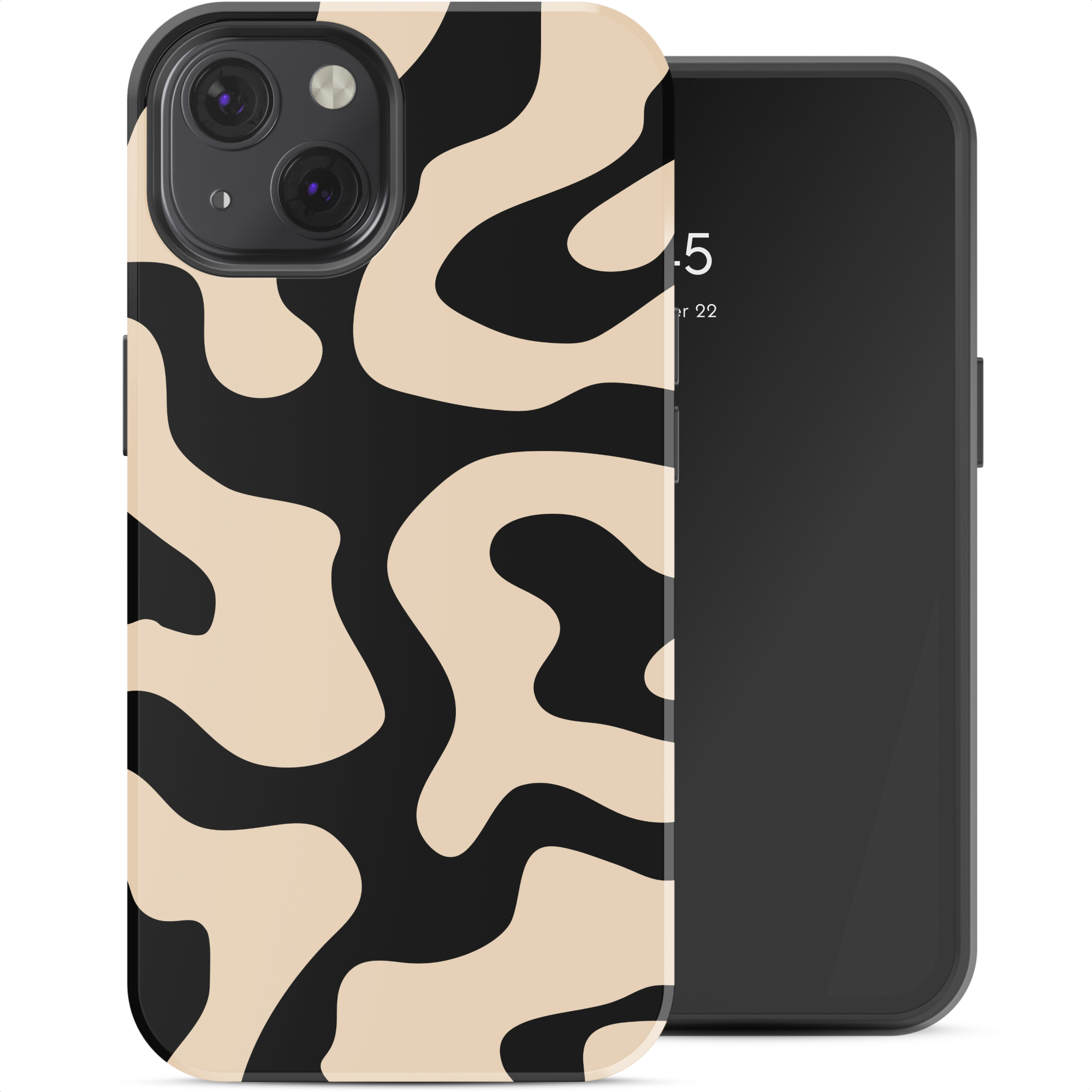 Selencia Vivid Rückabdeckung mit MagSafe für das Apple iPhone 13 - Art Wave Black