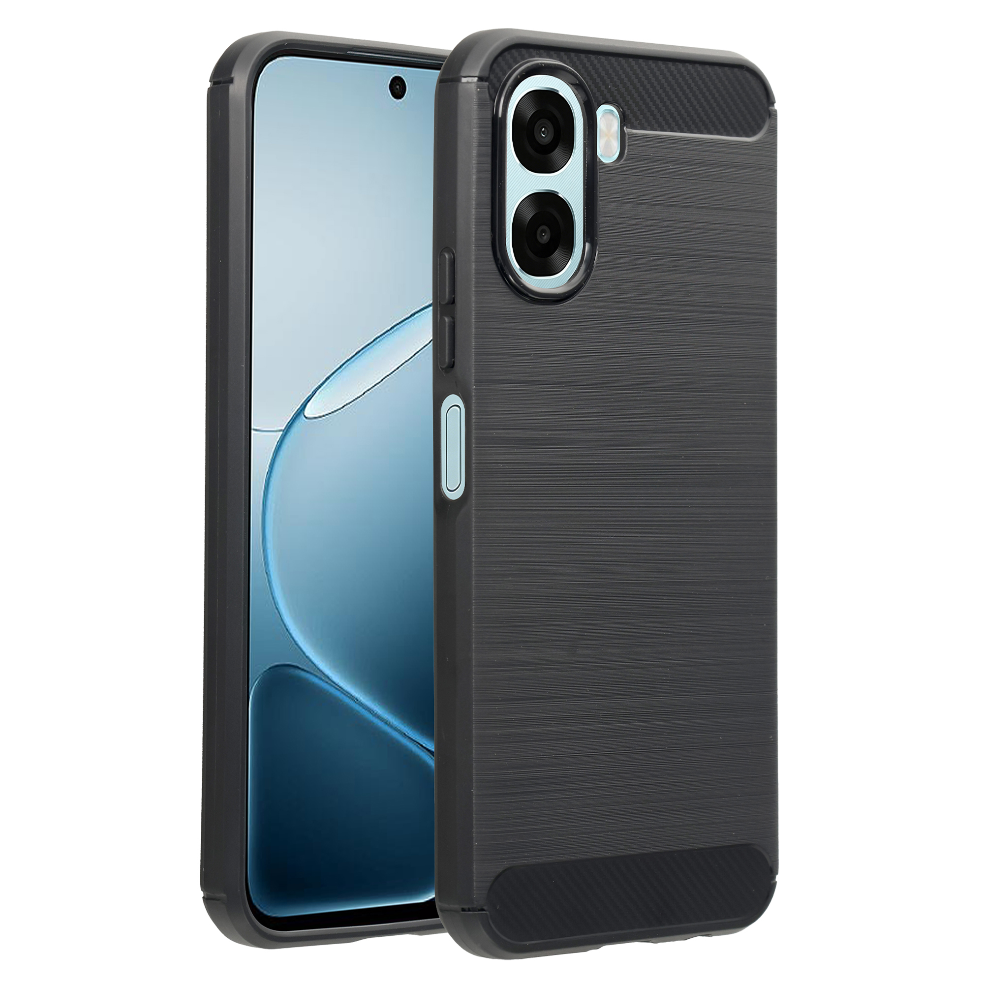 imoshion Brushed Back Cover für das Oppo A6x (4G/5G) - Schwarz