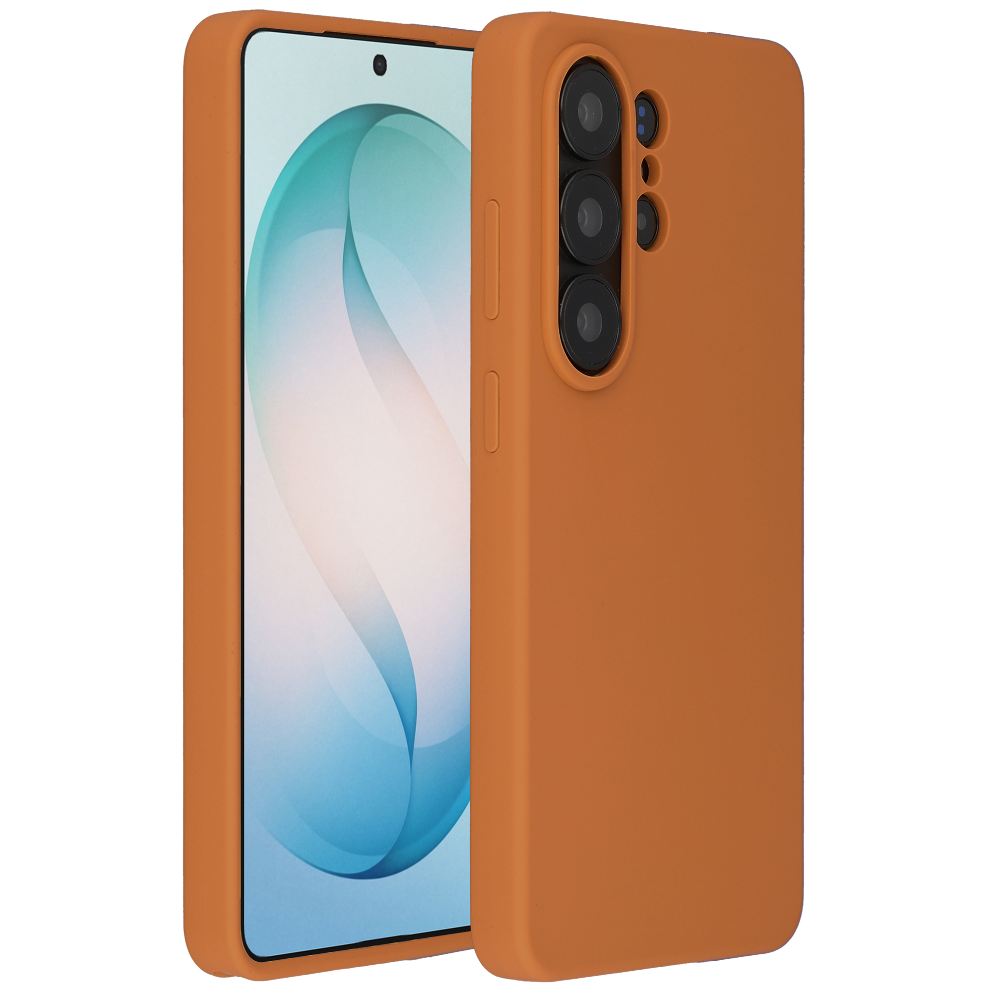 Accezz Liquid Silikoncase mit MagSafe für das Samsung Galaxy S26 Ultra - Orange