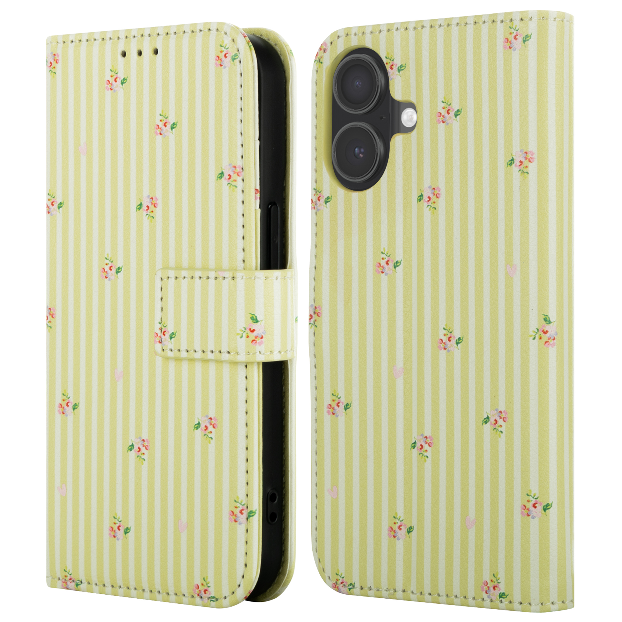 imoshion Design Klapphülle für das Apple iPhone 16 - Garden Stripes