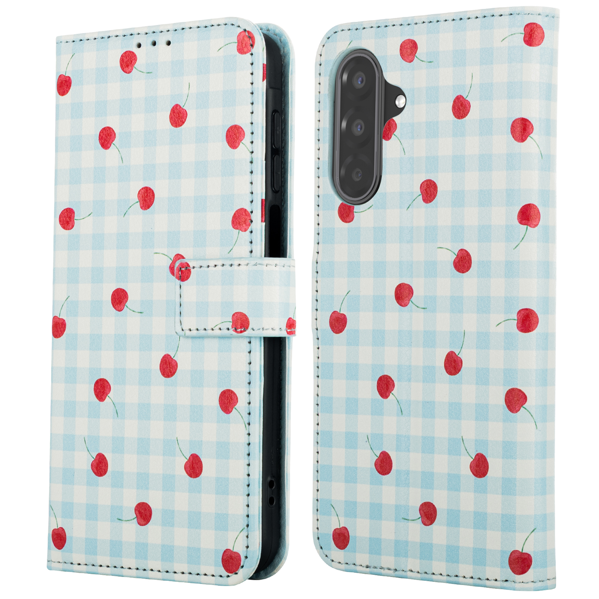 imoshion Design Klapphülle für das Samsung Galaxy A37 (5G) - Cherry Check