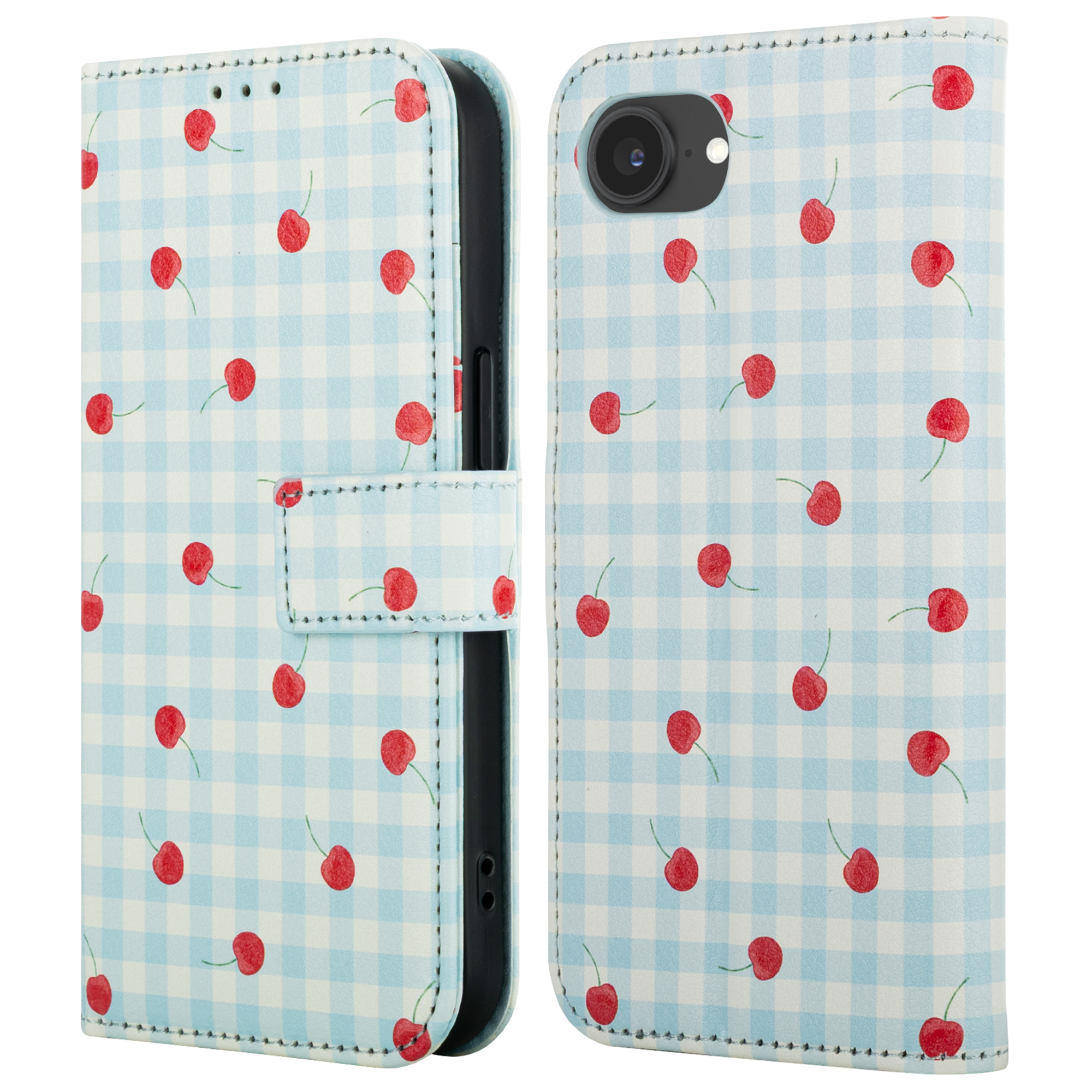 imoshion Design Klapphülle für das Apple iPhone 17e / 16e - Cherry Check