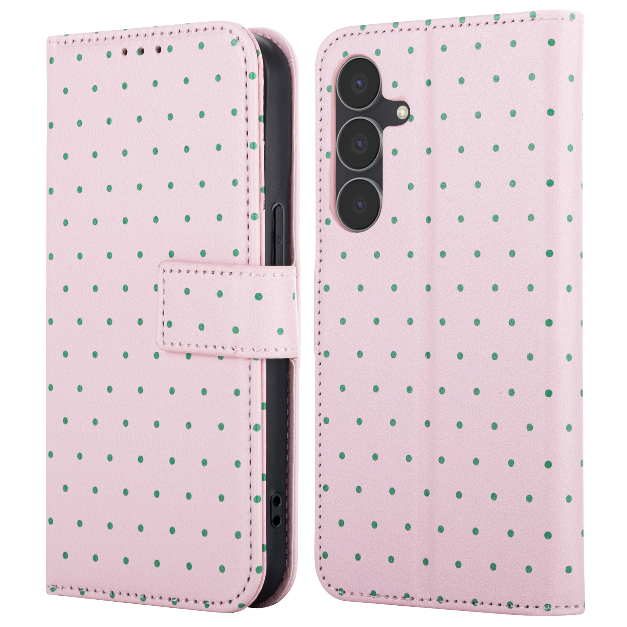 imoshion Design Klapphülle für das Samsung Galaxy S25 FE - Happy Dots