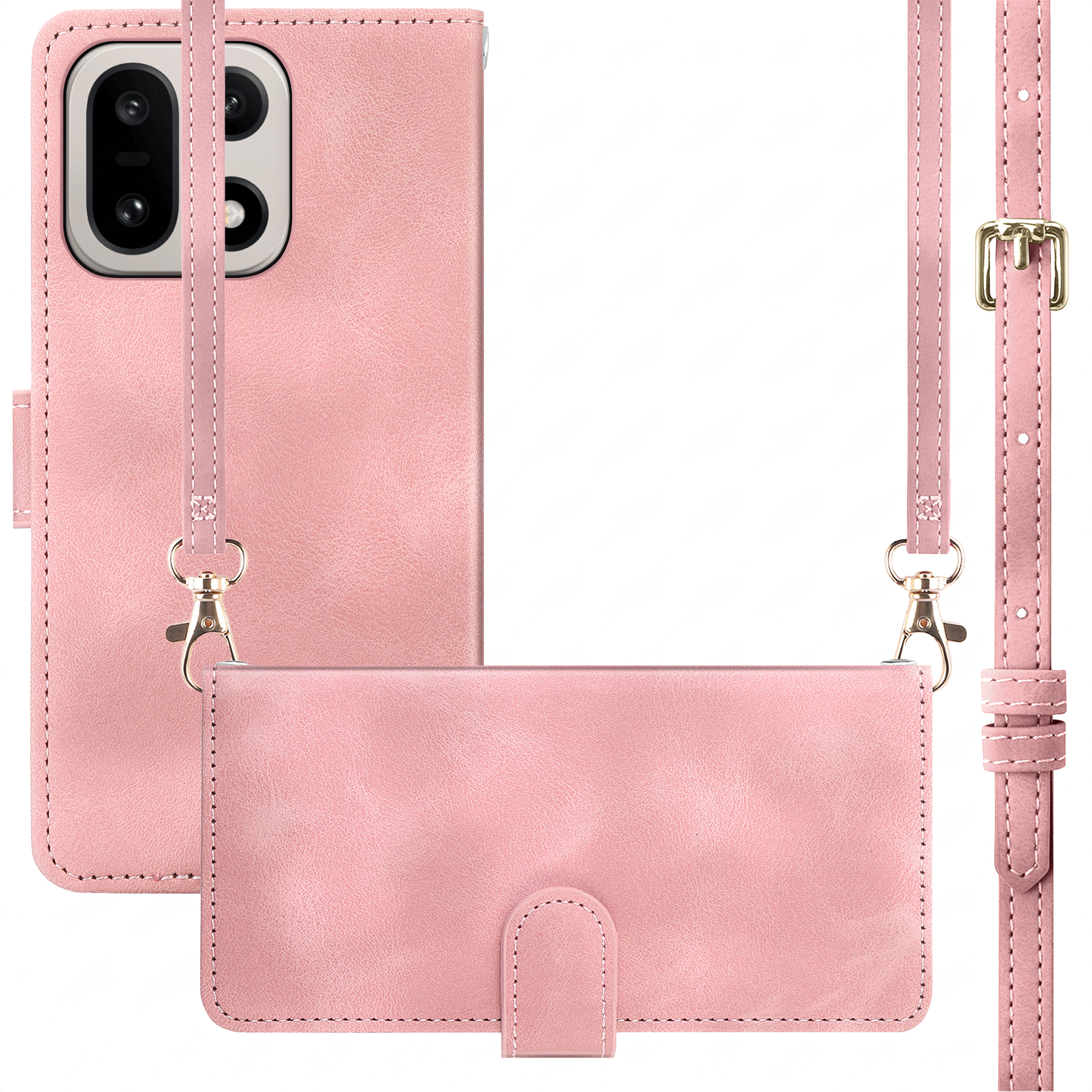 imoshion Klapphülle mit Kordel für das OnePlus 15 - Rosa
