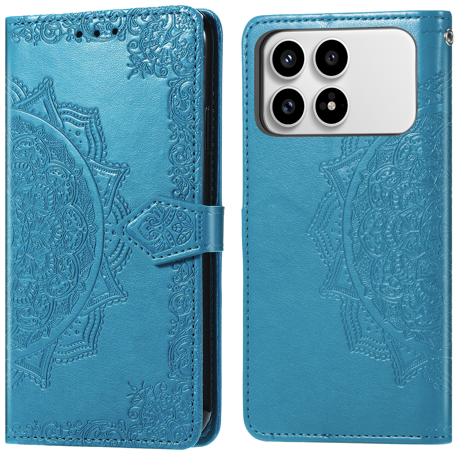 imoshion Mandala Klapphülle für das Xiaomi Poco F8 Pro - Türkis